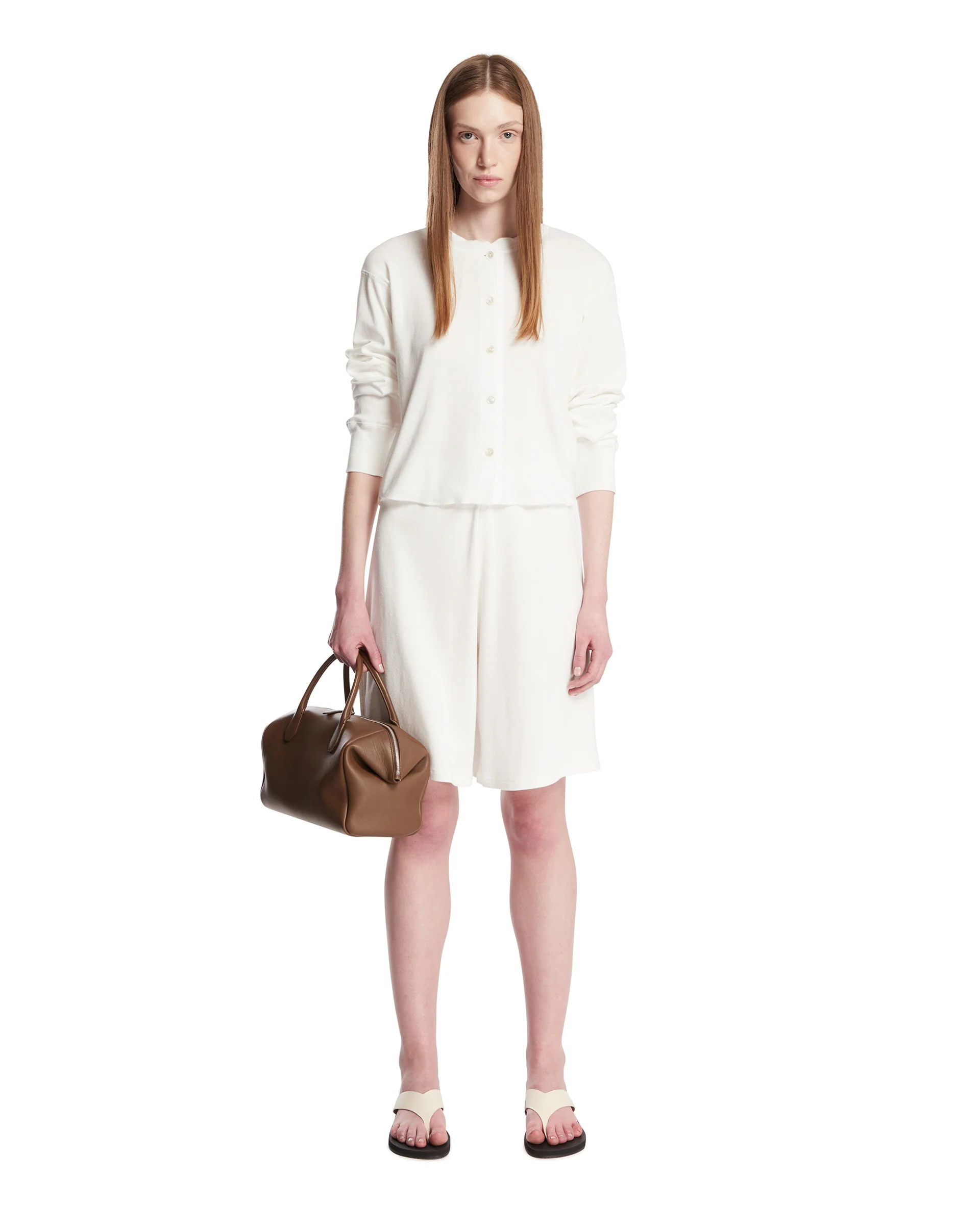 Pantaloncini In Cotone Bianchi - Image 3