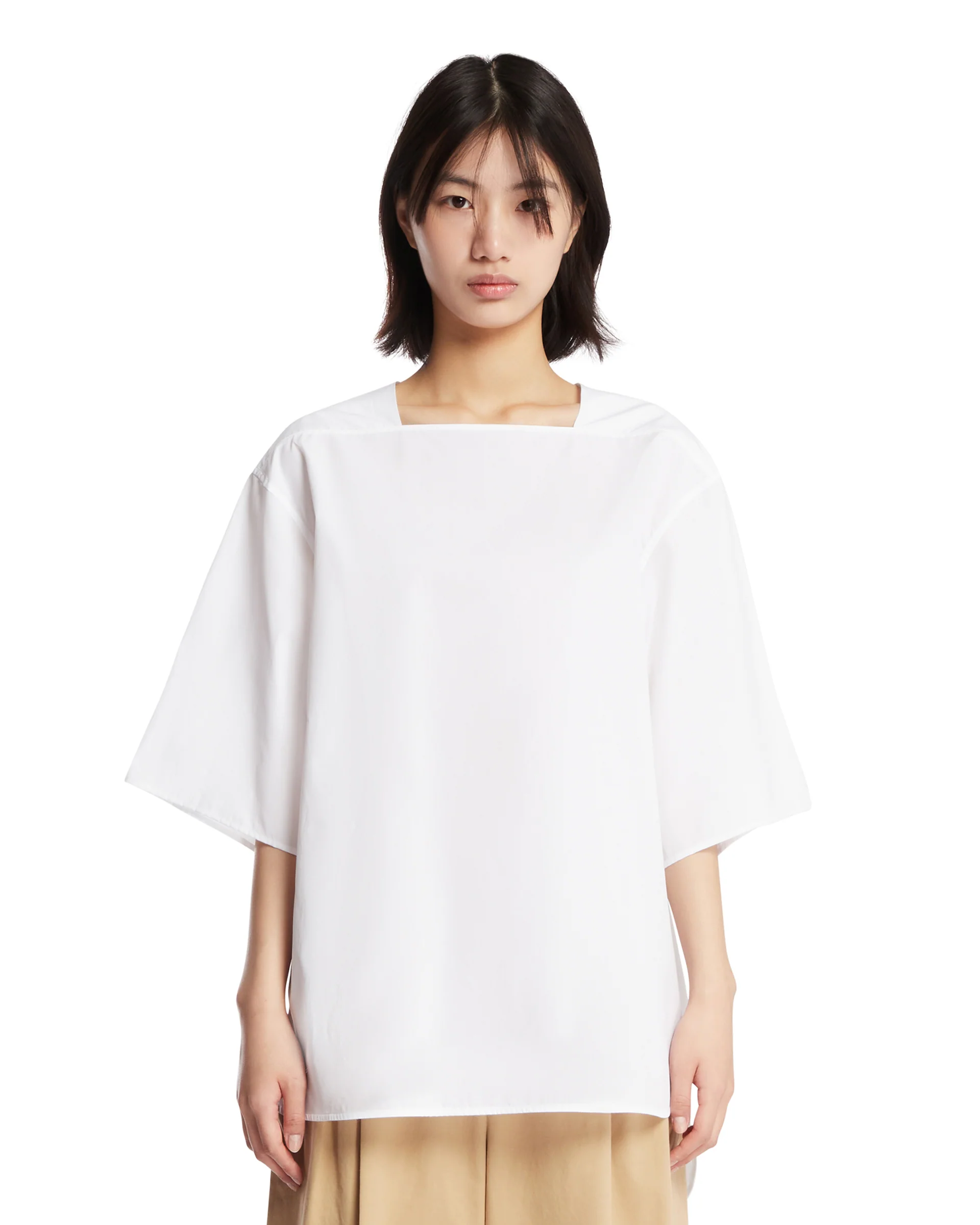 T-Shirt In Cotone Bianca