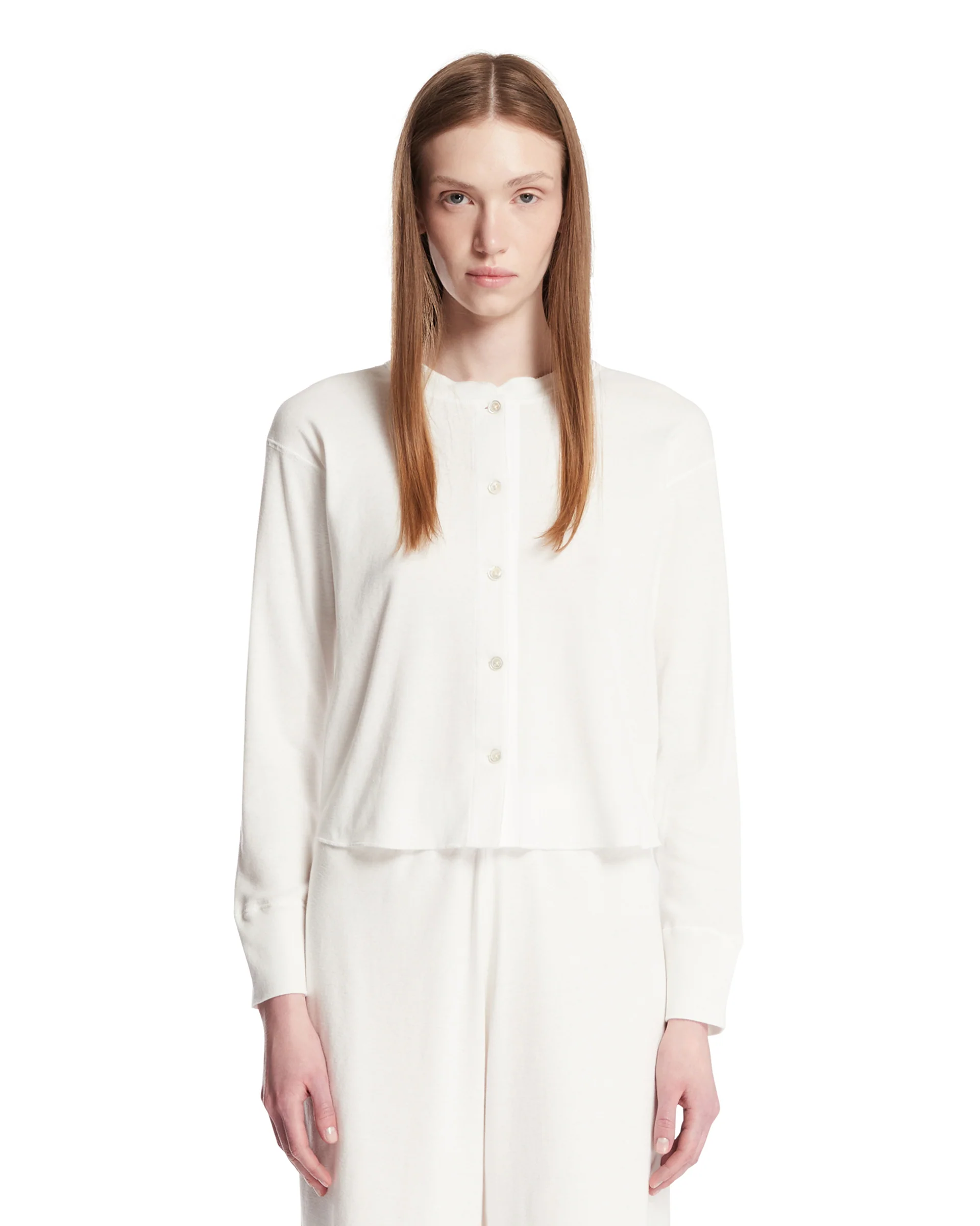 Top Gano In Cotone Bianco