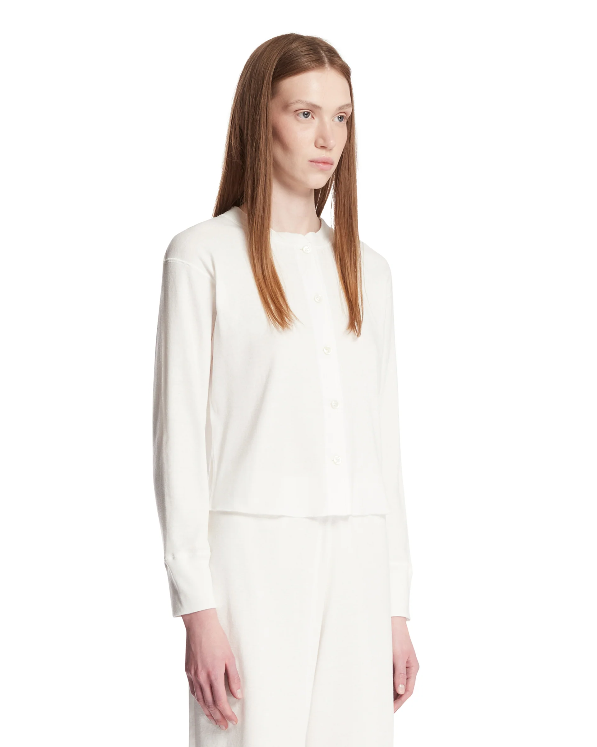Top Gano In Cotone Bianco - Image 2