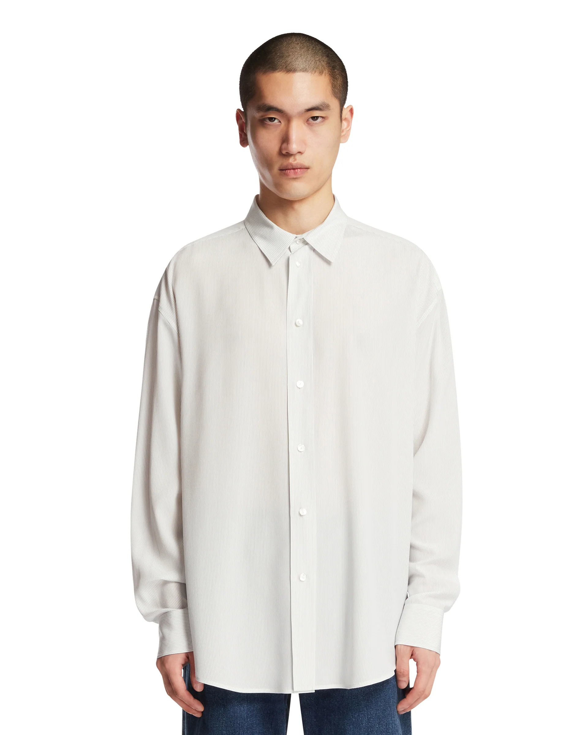 Camicia Granada in Seta Bianca