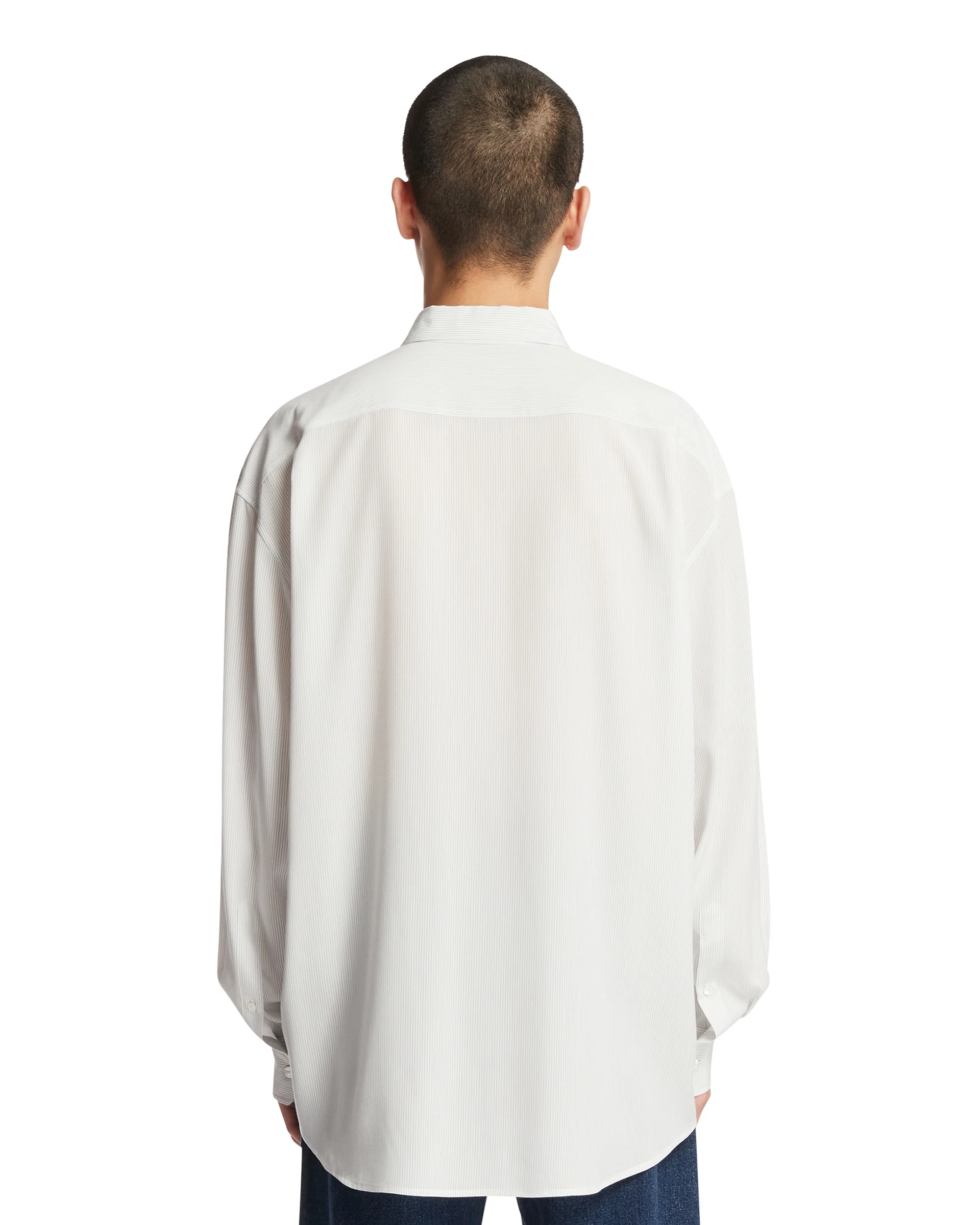 Camicia Granada in Seta Bianca - Image 5