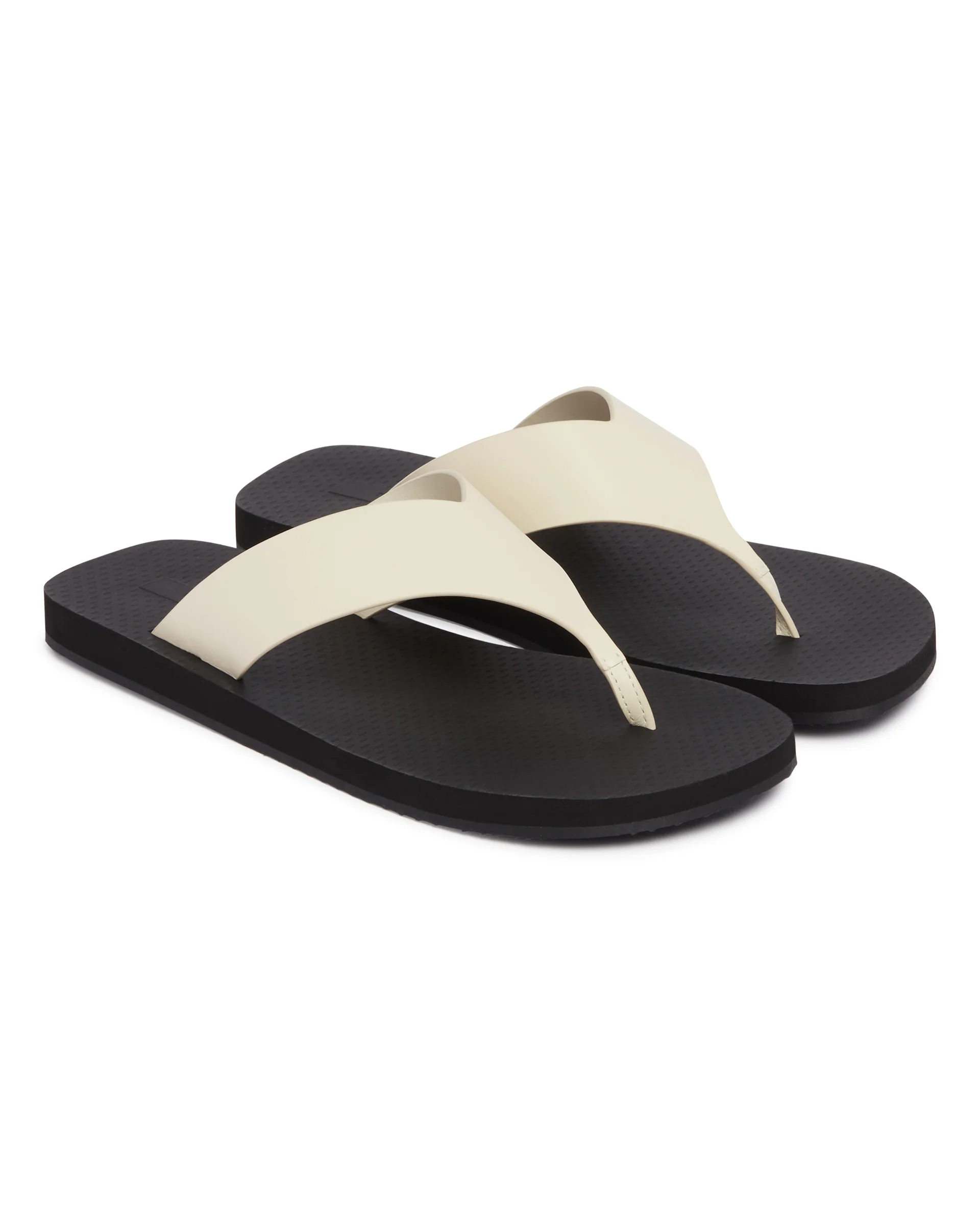 Sandali Infradito In Pelle Bianchi - Image 3