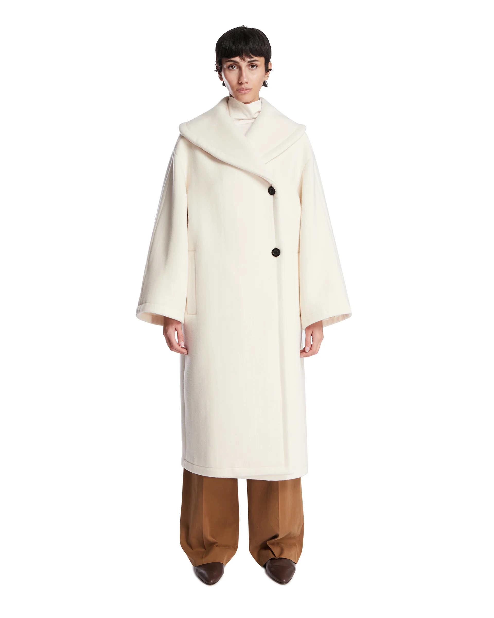 Cappotto in Lana Regino Bianco