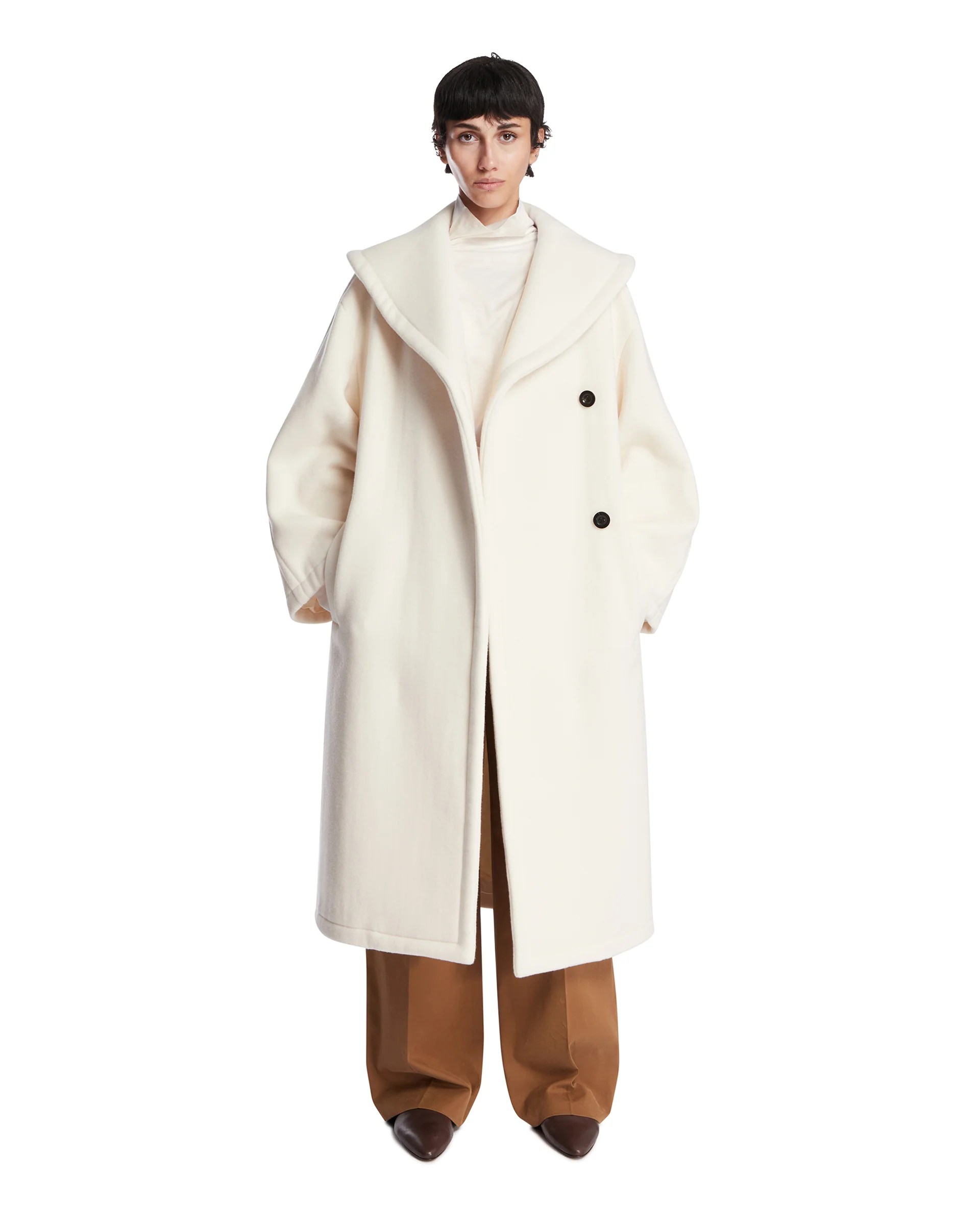 Cappotto in Lana Regino Bianco - Image 3