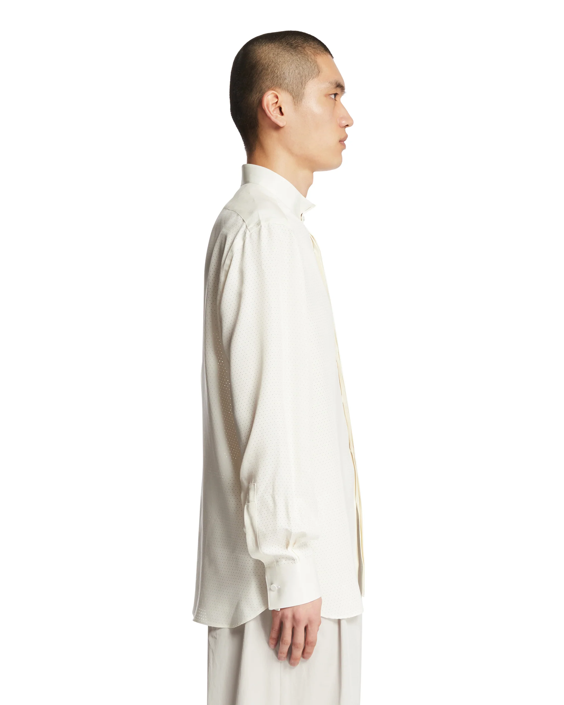 Camicia In Seta Bianca - Image 4