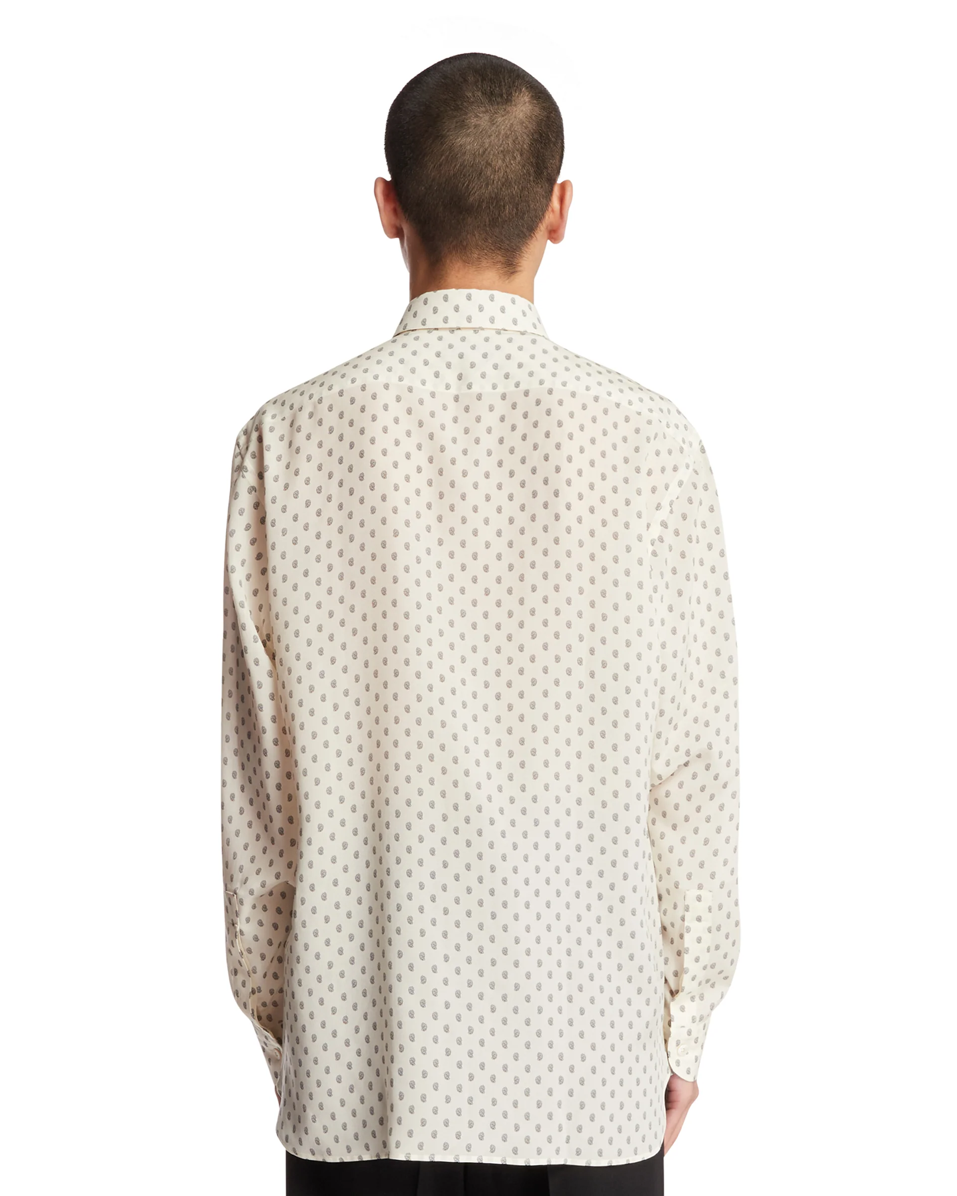 Camicia In Seta Bianca - Image 5