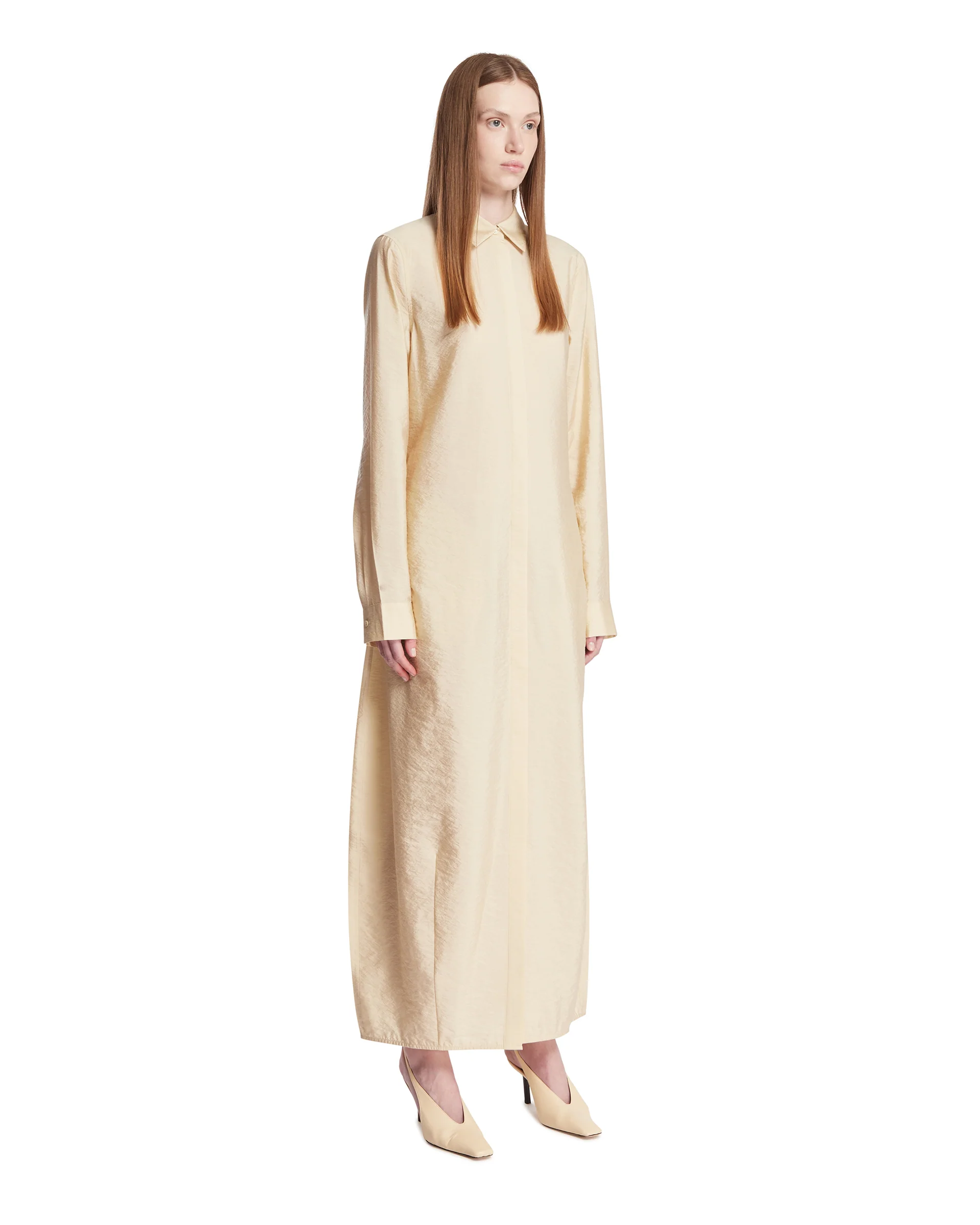 Abito Parachute In Seta Beige - Image 2
