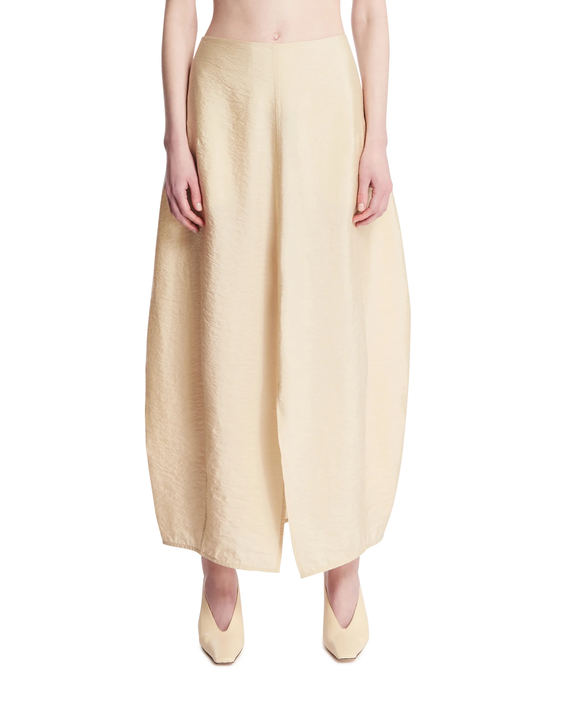 Gonna Parachute In Seta Beige