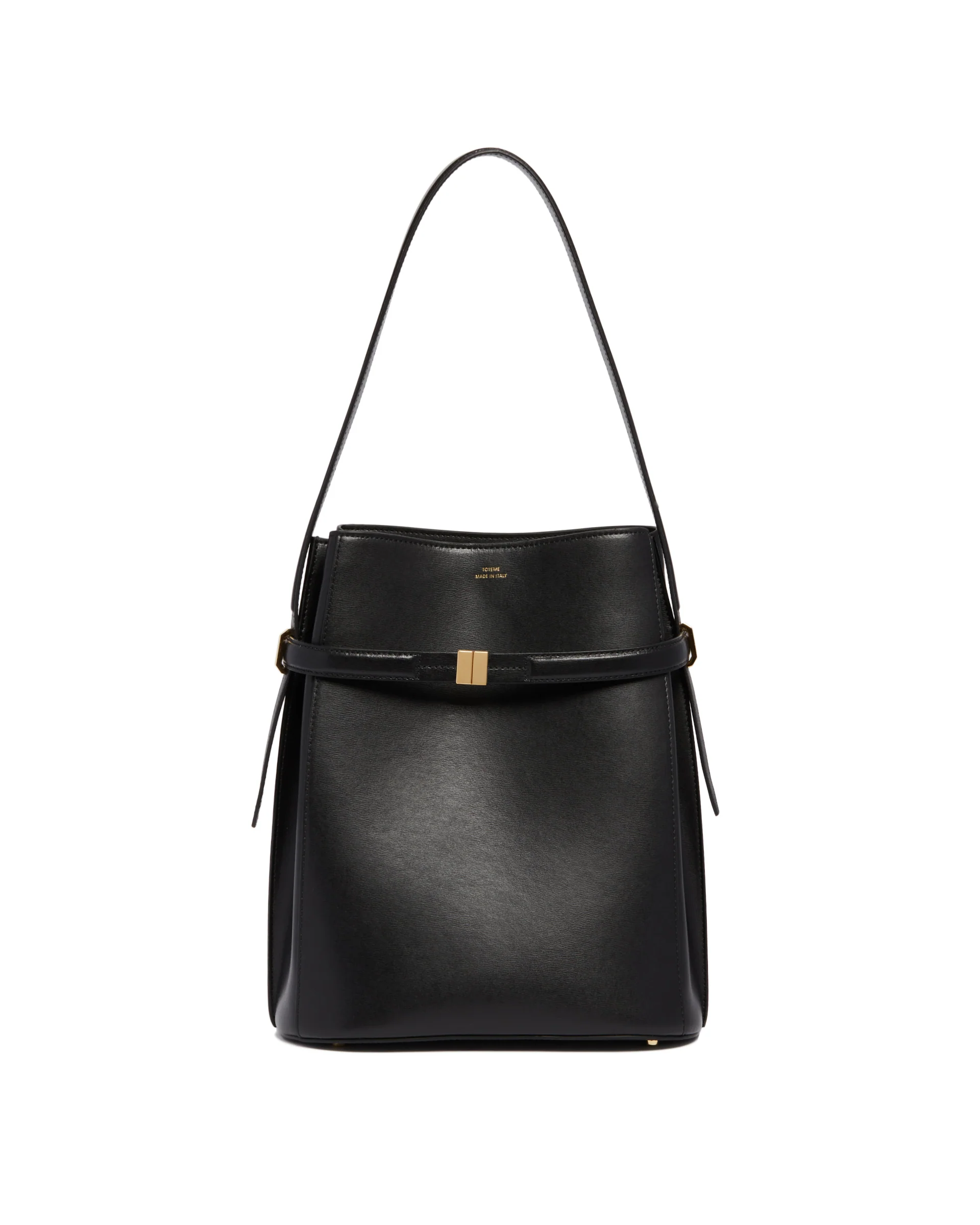 Borsa A Secchiello Nera Con Cintura - Image 2