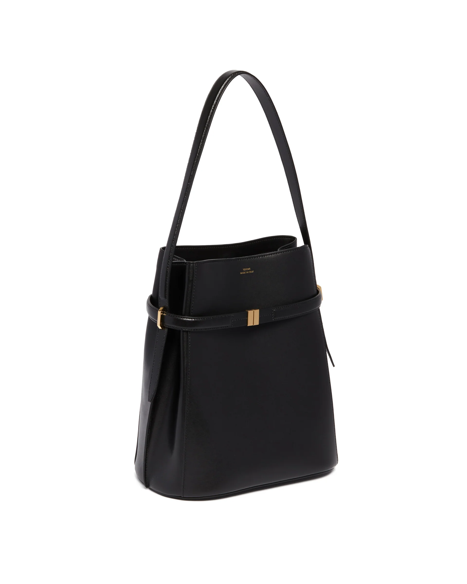 Borsa A Secchiello Nera Con Cintura - Image 5