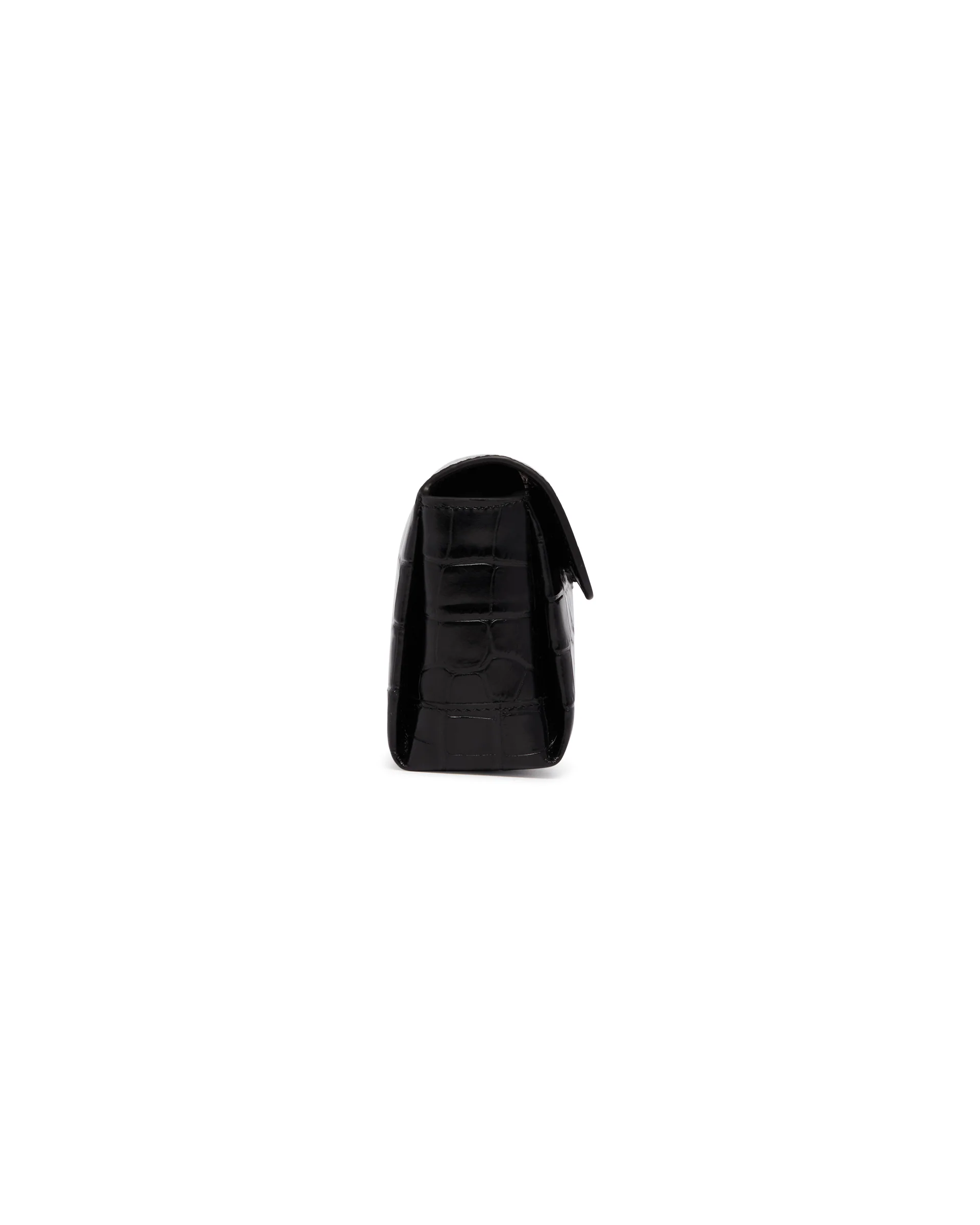 Clutch In Pelle Stampa Cocco Nera - Image 7