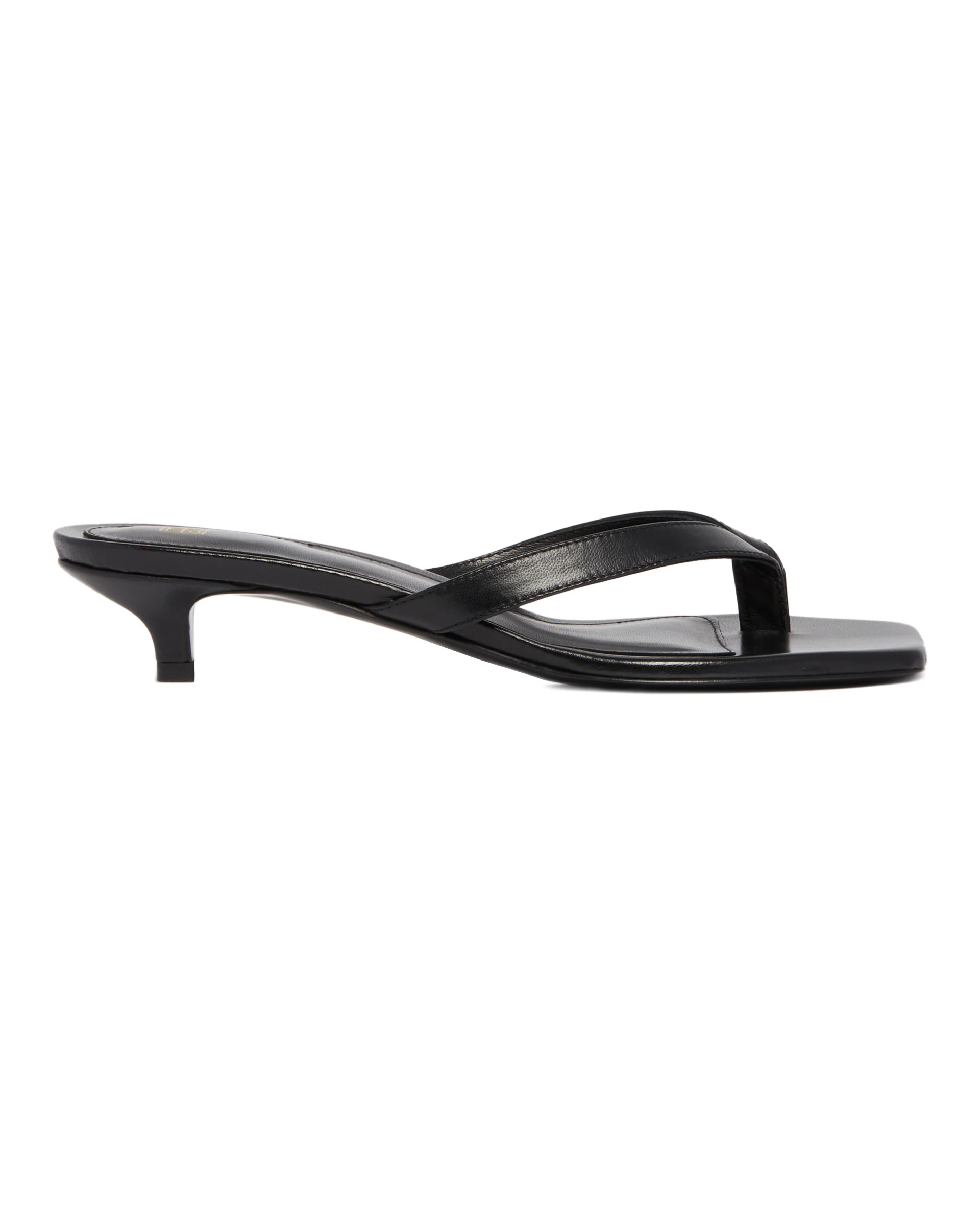 Sandali Infradito in Pelle Neri - Image 2