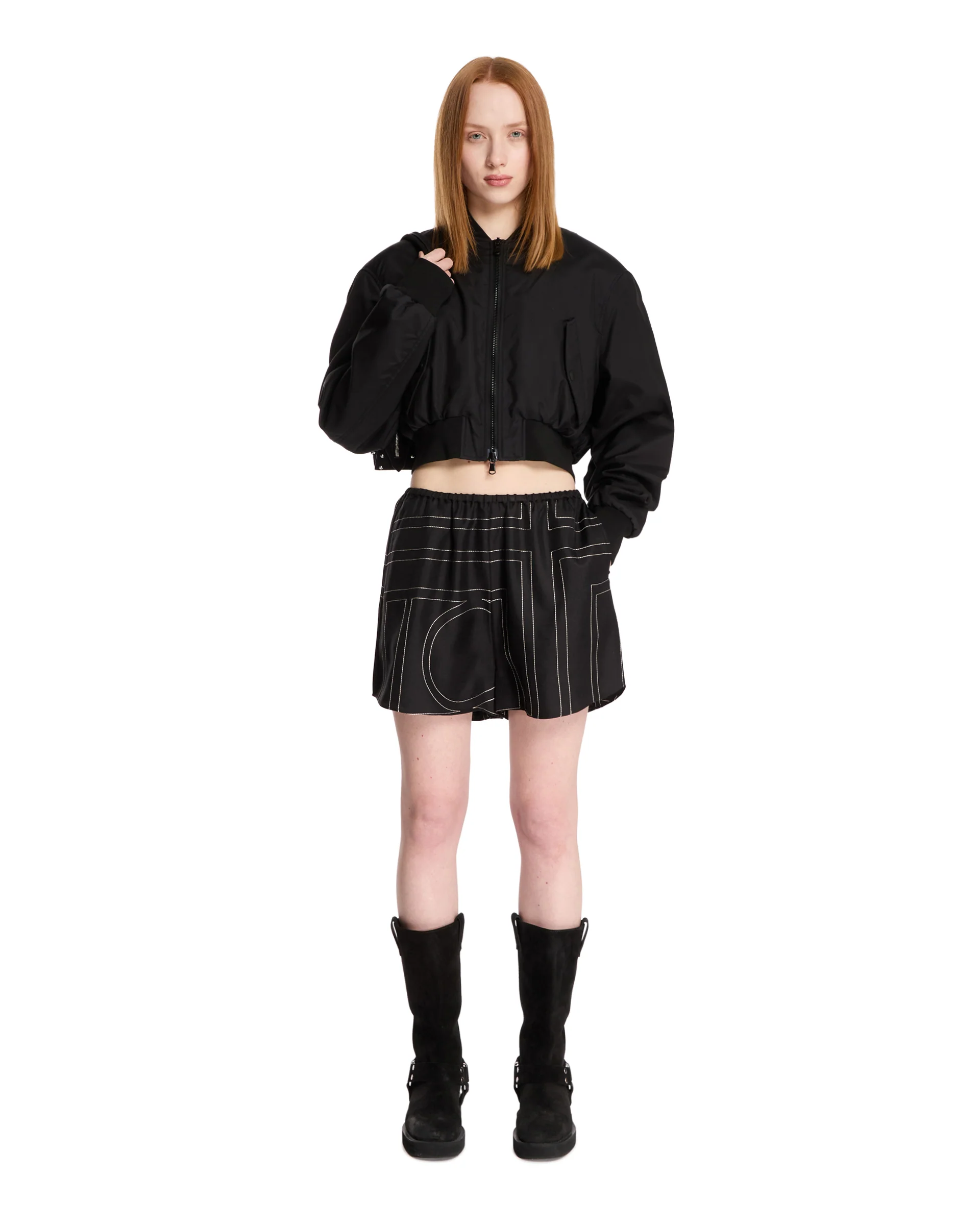 Shorts Monogram Neri - Image 3