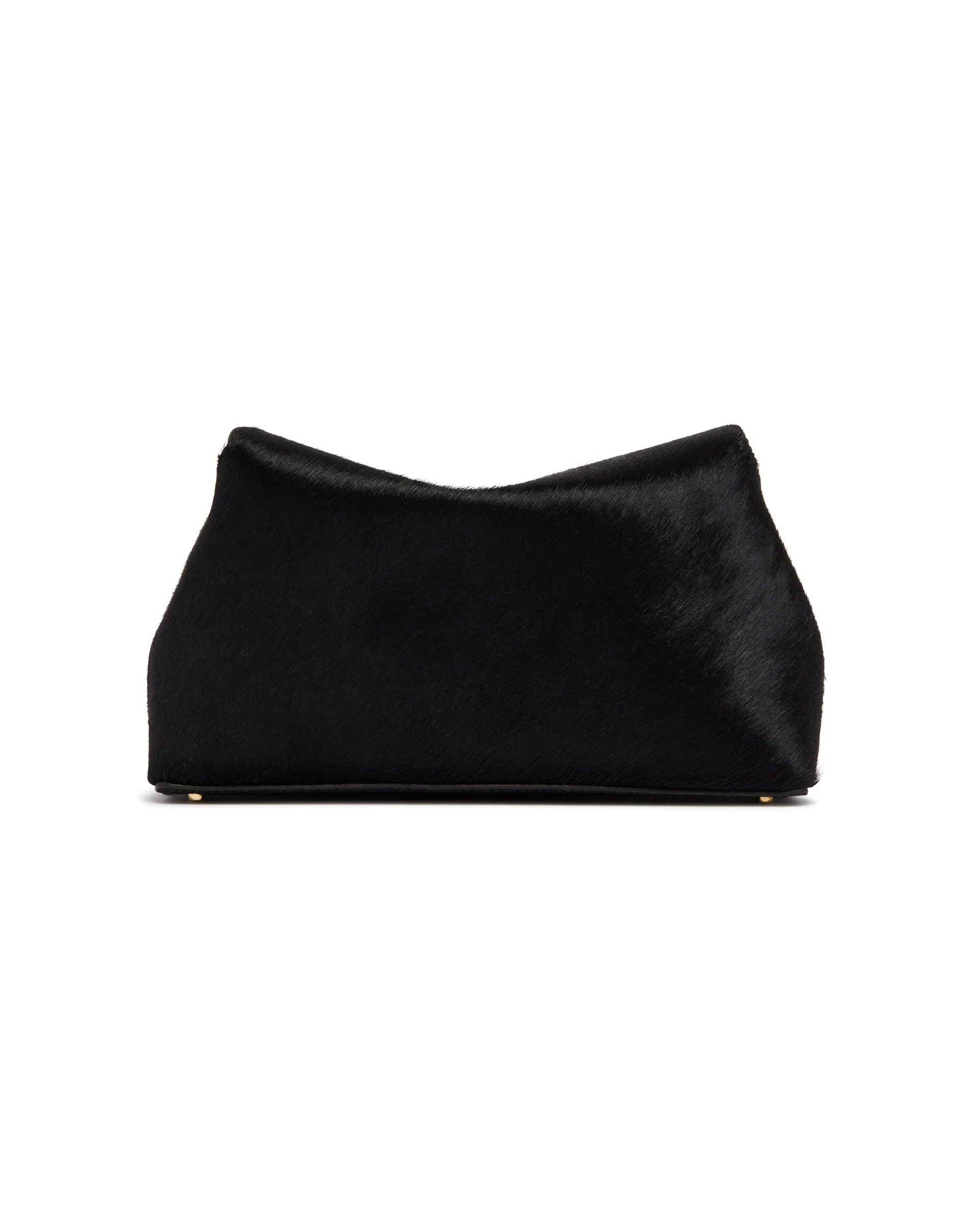 Borsa T-Lock Clutch In Cavallino Nera - Image 6