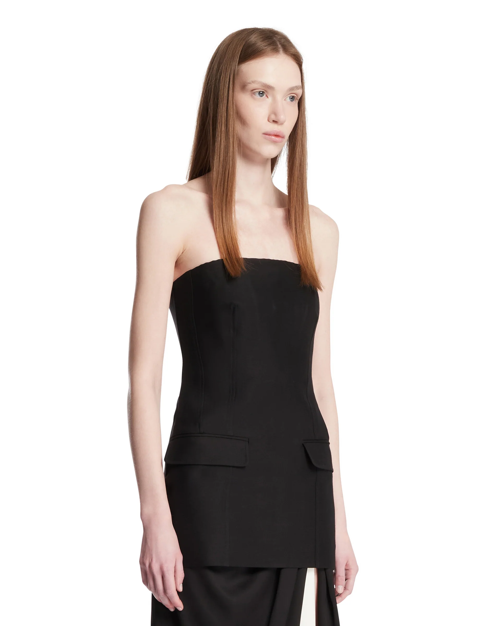 Top Con Tasche Nero - Image 2