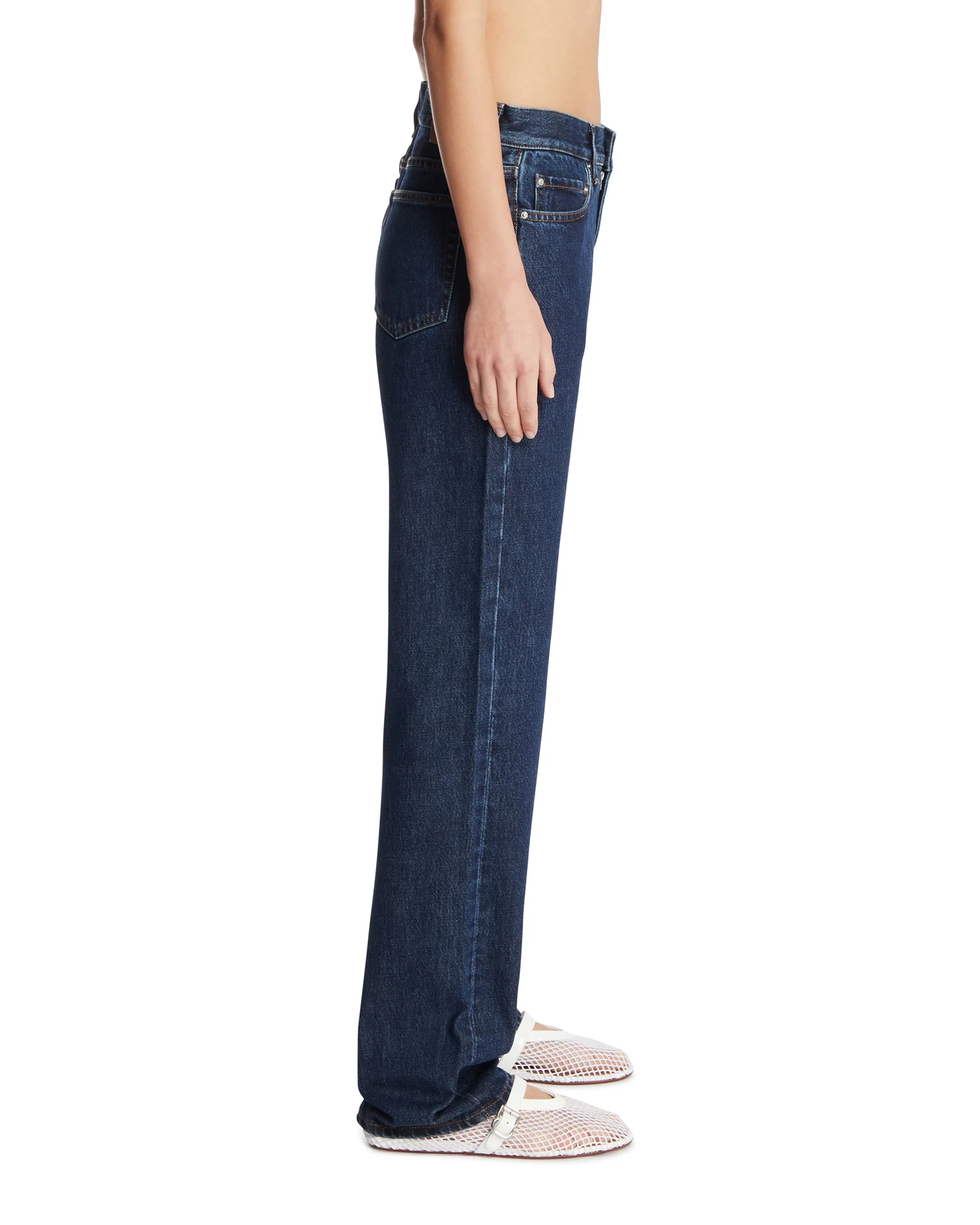 Jeans A Gamba Dritta Blu - Image 4