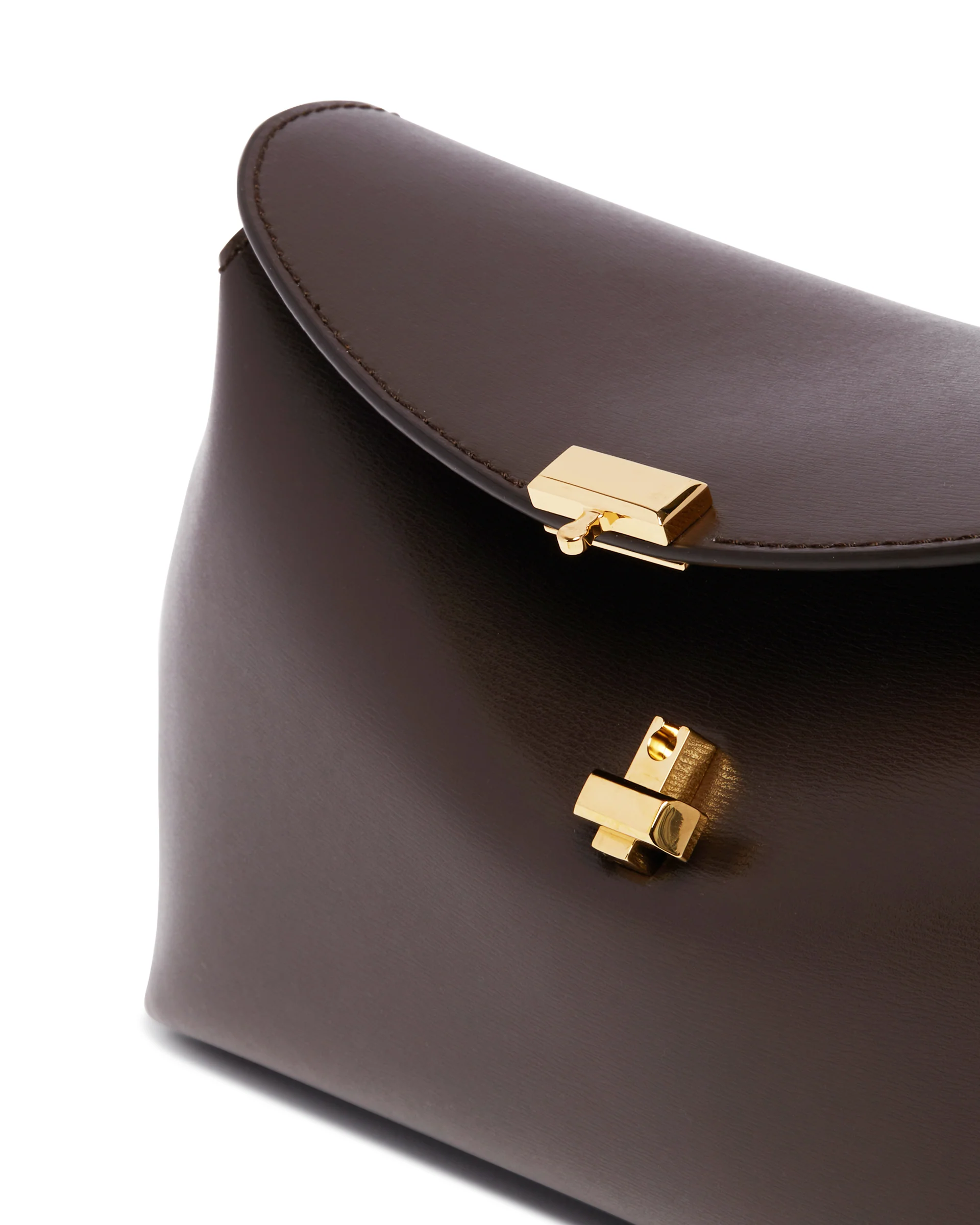 Borsa T-Lock Clutch Marrone - Image 4