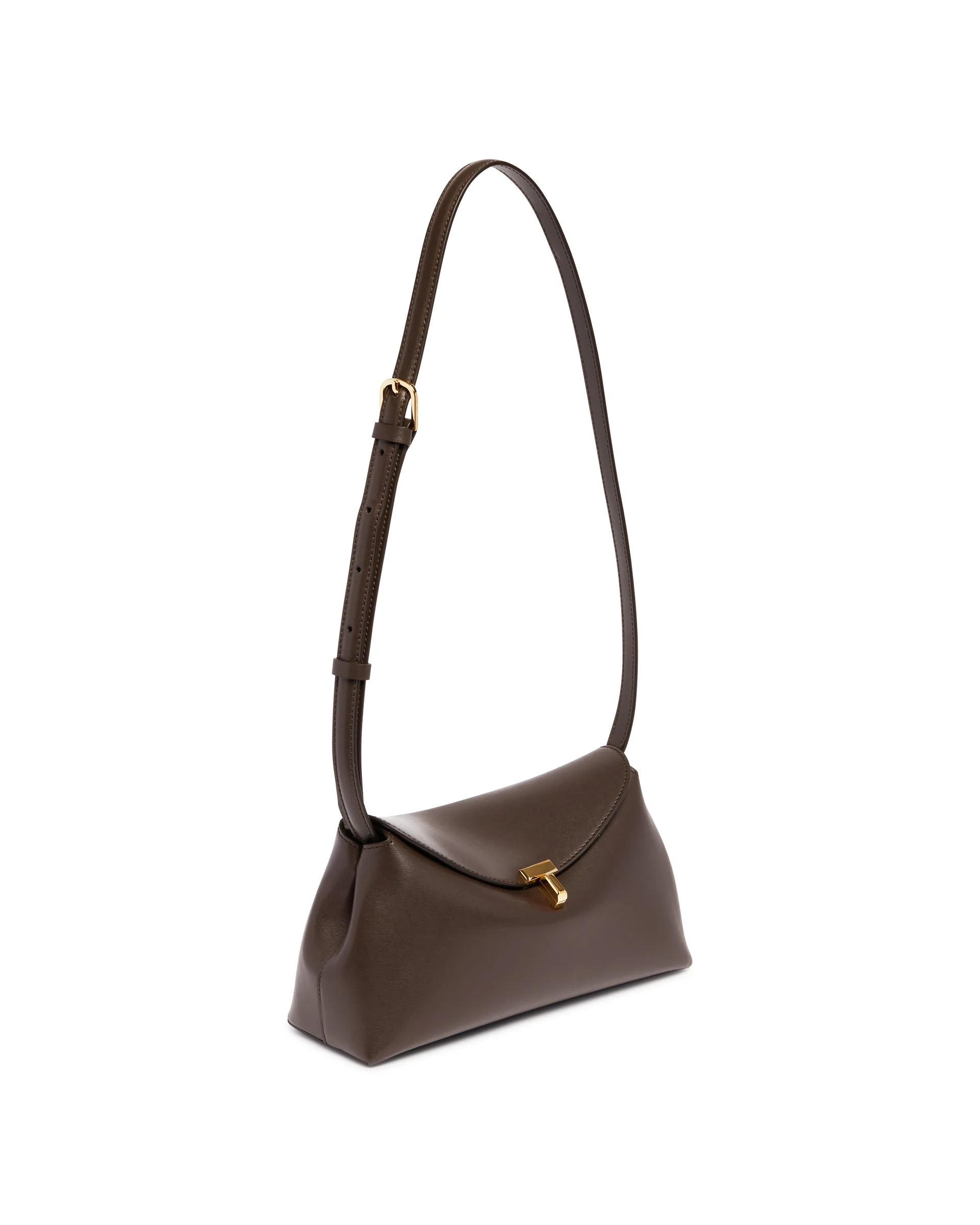 Borsa T-Lock Clutch Marrone - Image 5