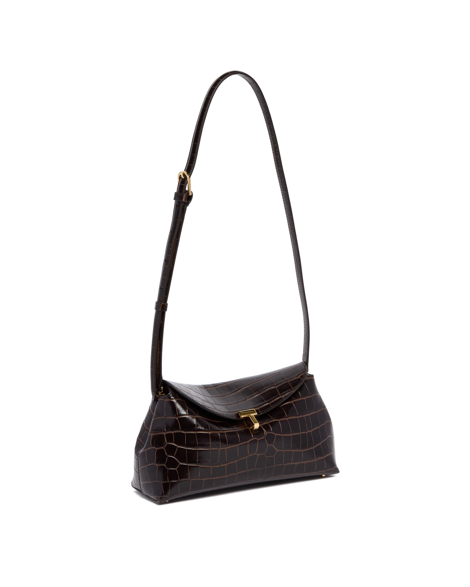 Borsa T-Lock In Pelle Marrone - Image 4