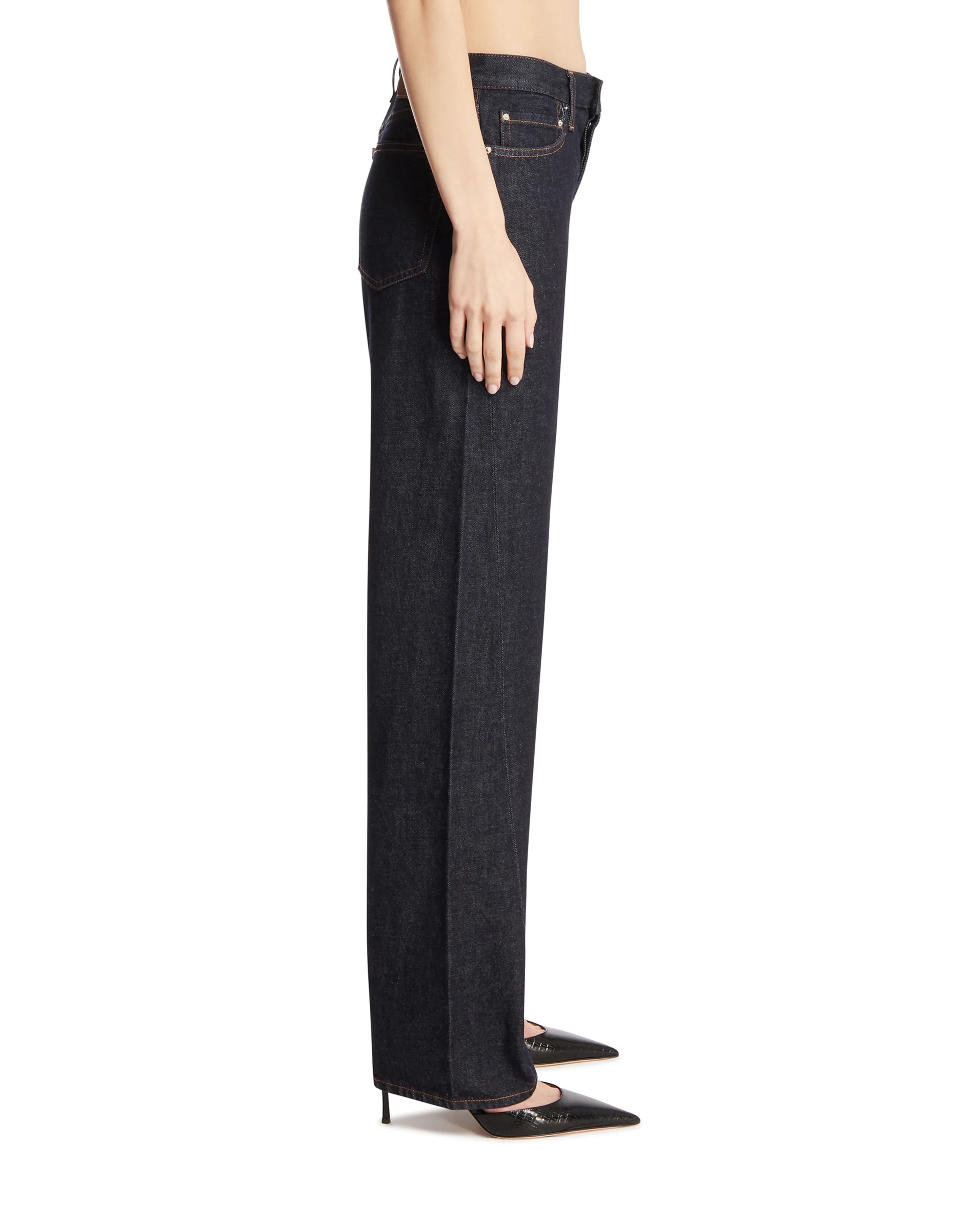 Jeans A Gamba Dritta Blu - Image 4