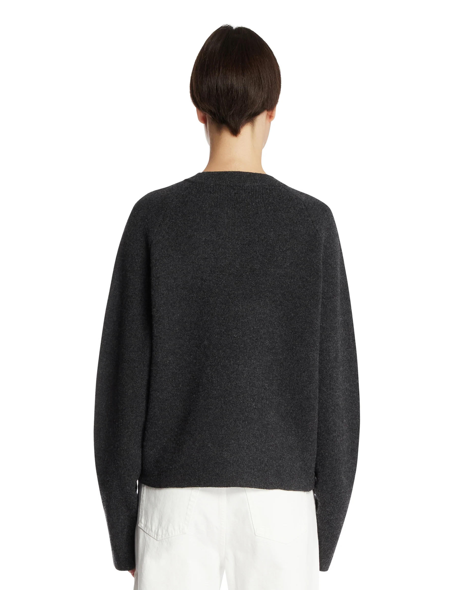 Cardigan Con Bottoni Gioiello Grigio - Image 5