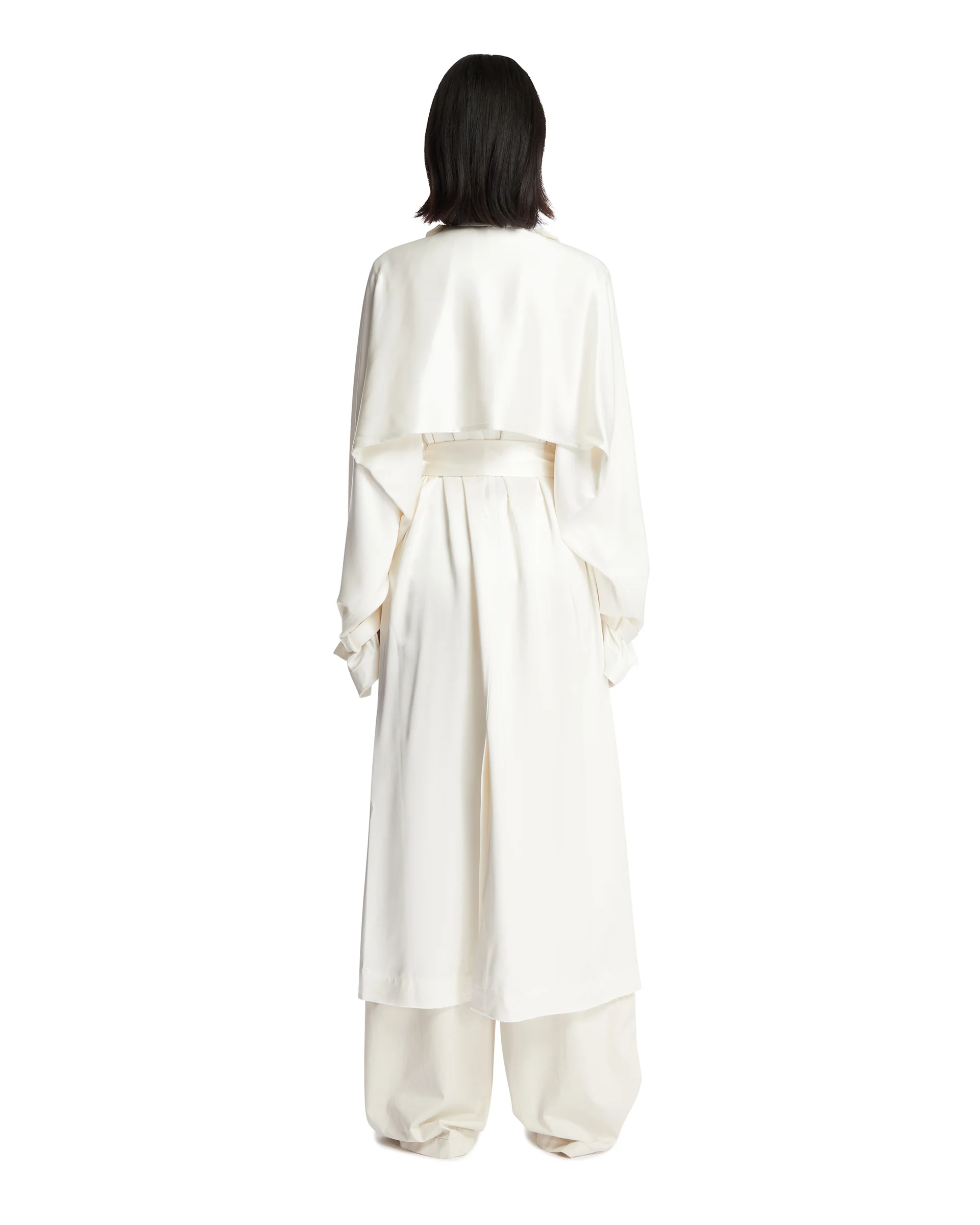 Trench In Satin Bianco - Image 5