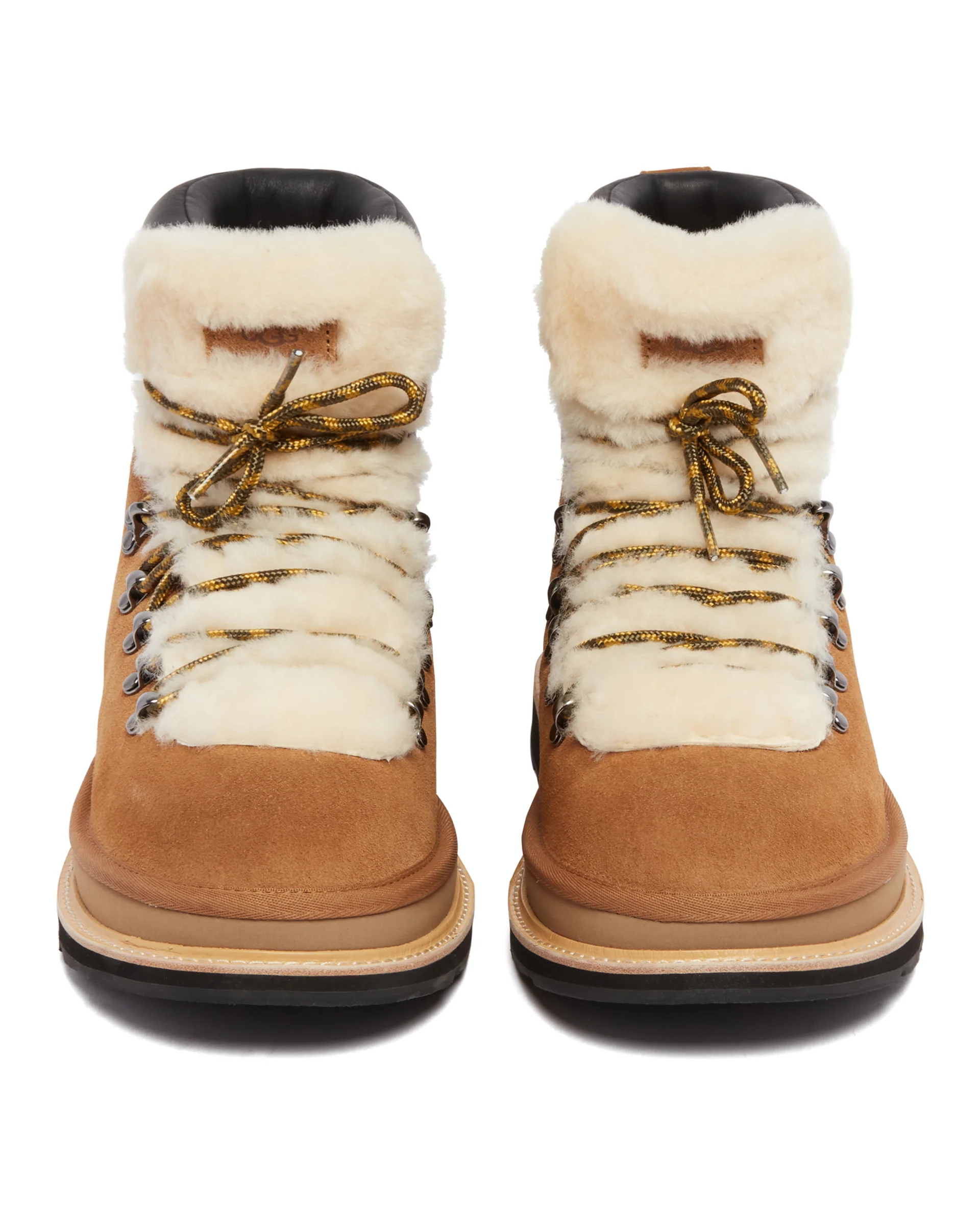 UGG X Sacai Stivaletti Hiker In Pelle Beige - Image 4