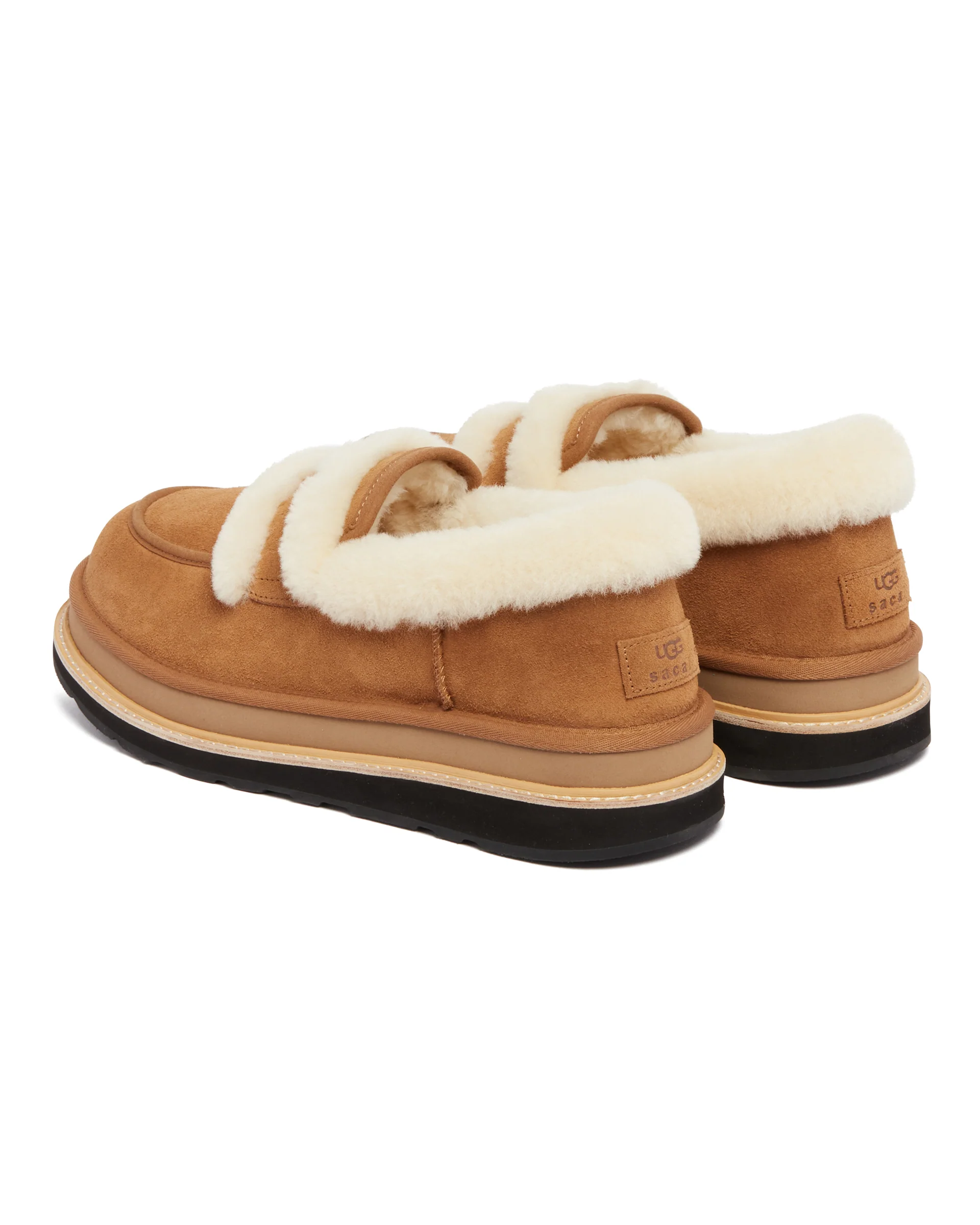 UGG X Sacai Mocassini In Pelle Beige - Image 5
