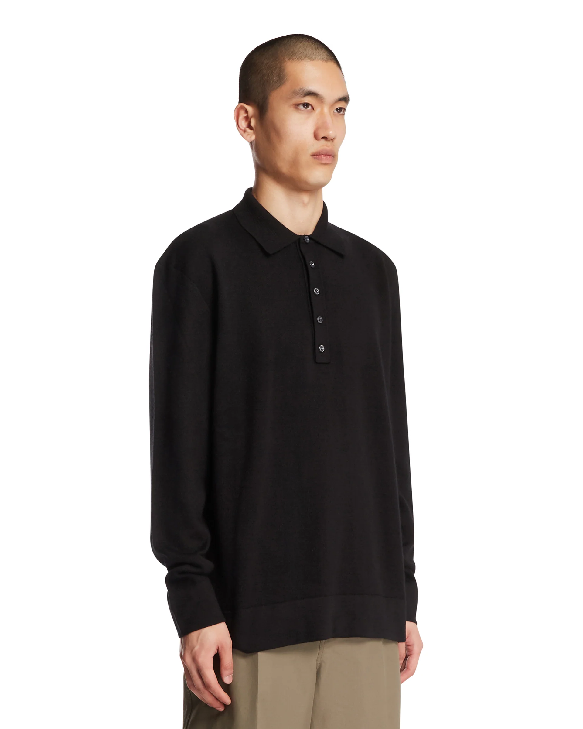 Polo Sunset In Cashmere E Seta Nera - Image 2