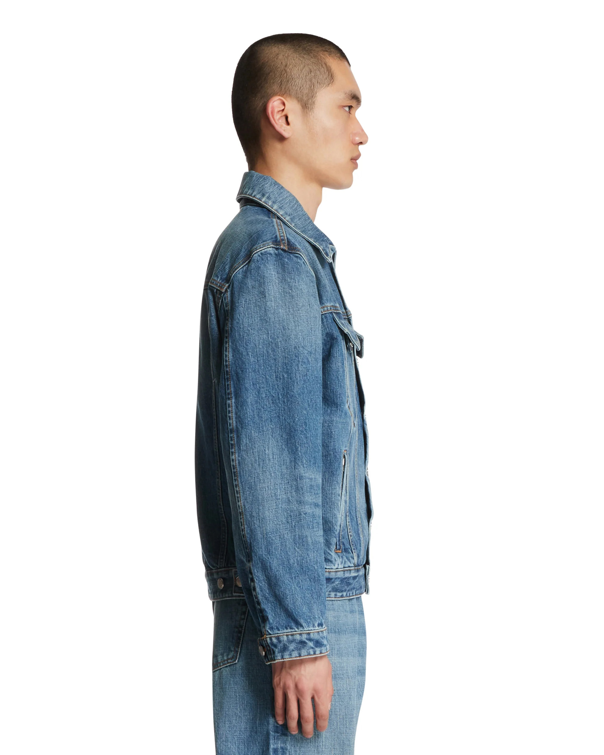 Giacca In Denim Blu - Image 4