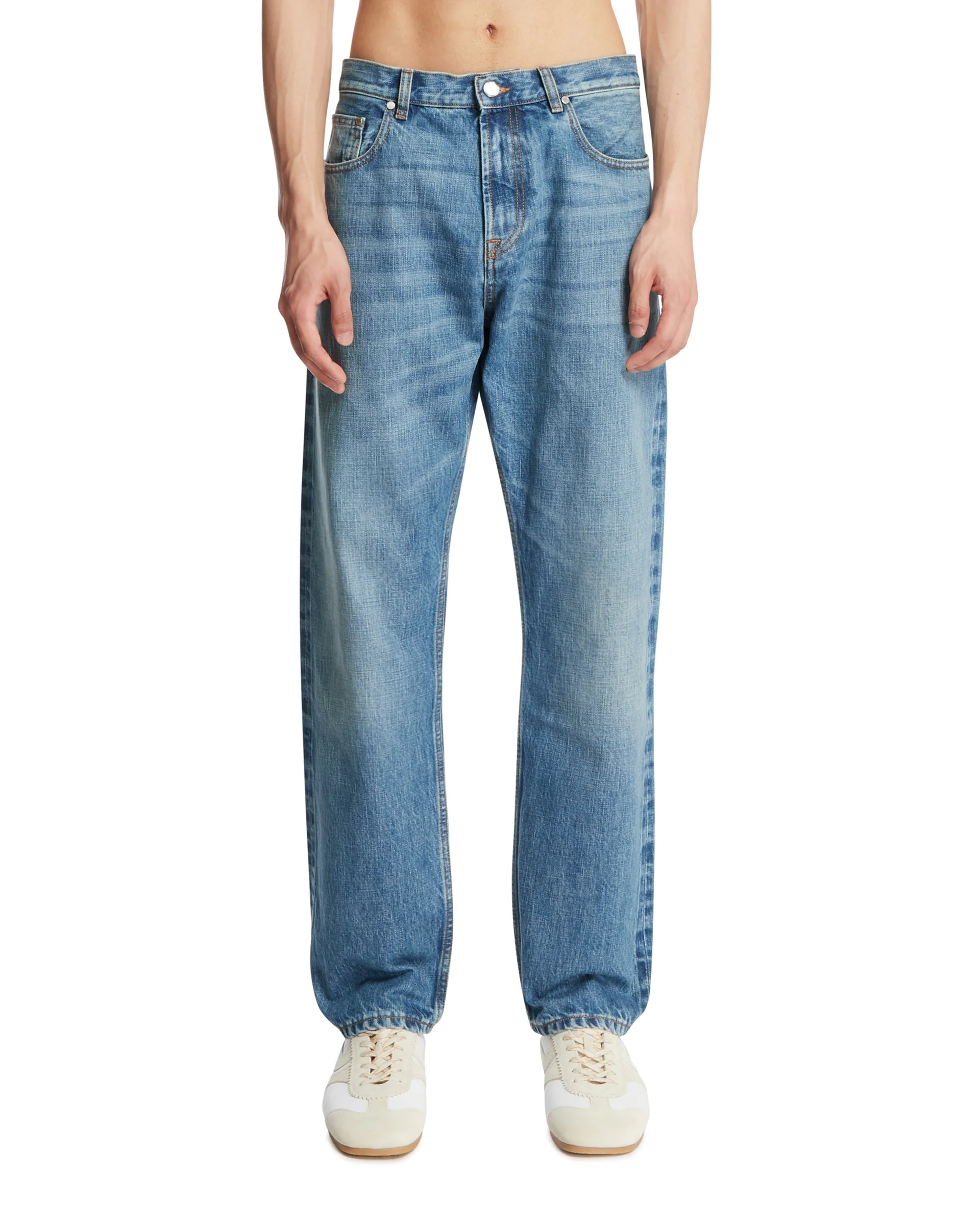 Jeans Kevin In Cotone Blu