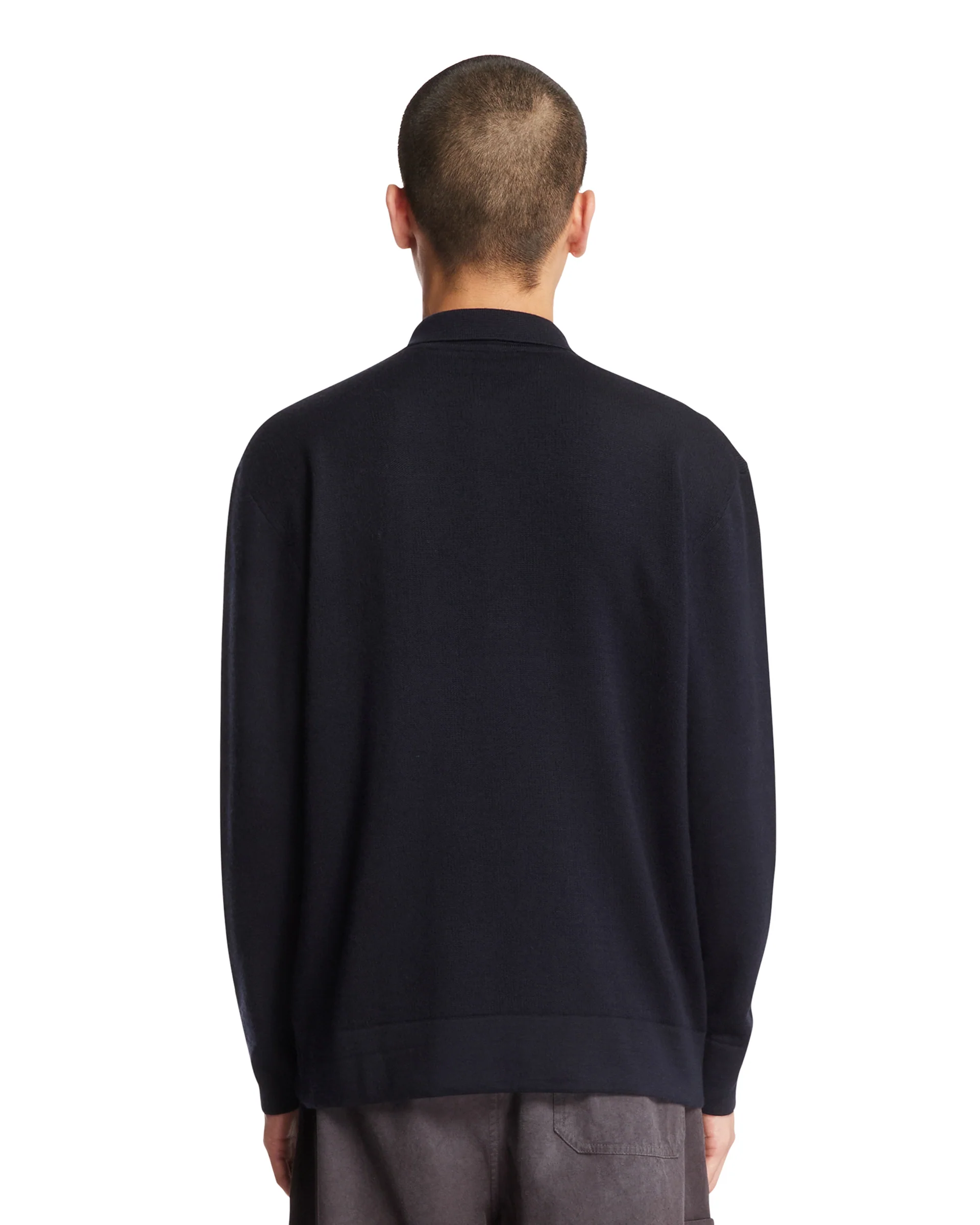 Polo Sunset In Cashmere E Seta Blu - Image 5