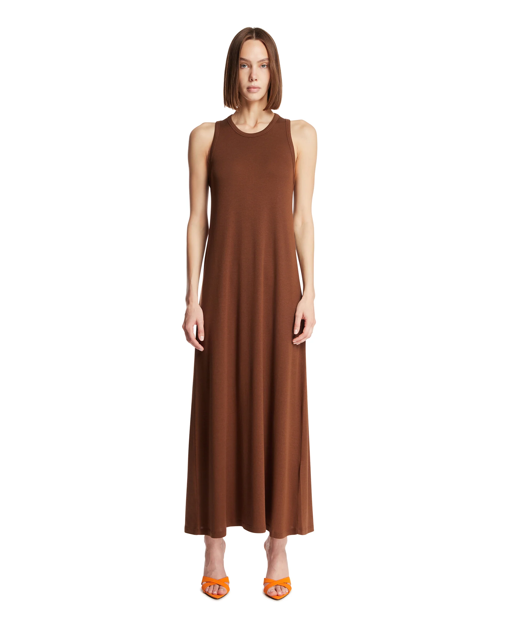 Abito Kate In Cotone Marrone