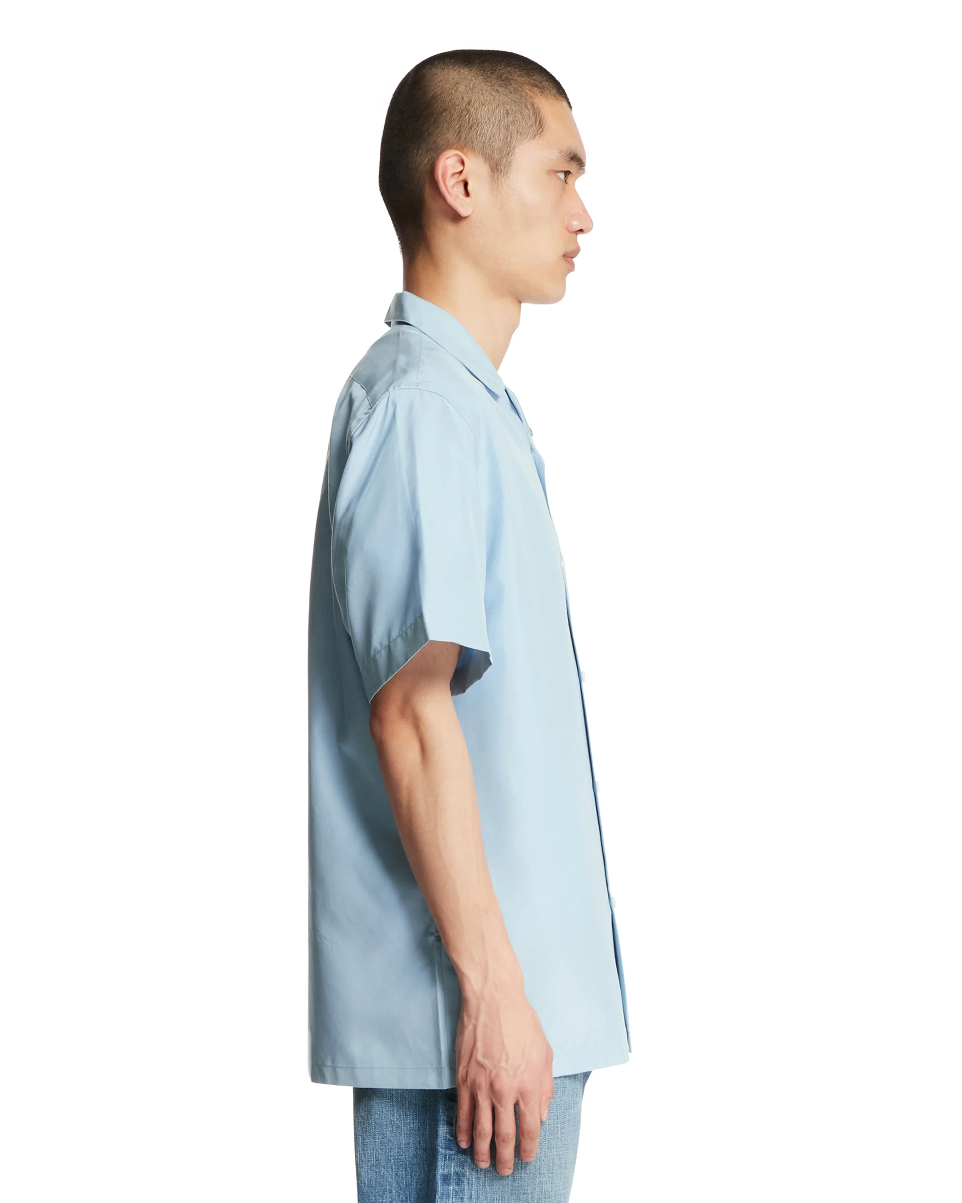 Camicia Havana In Seta Azzurra - Image 4