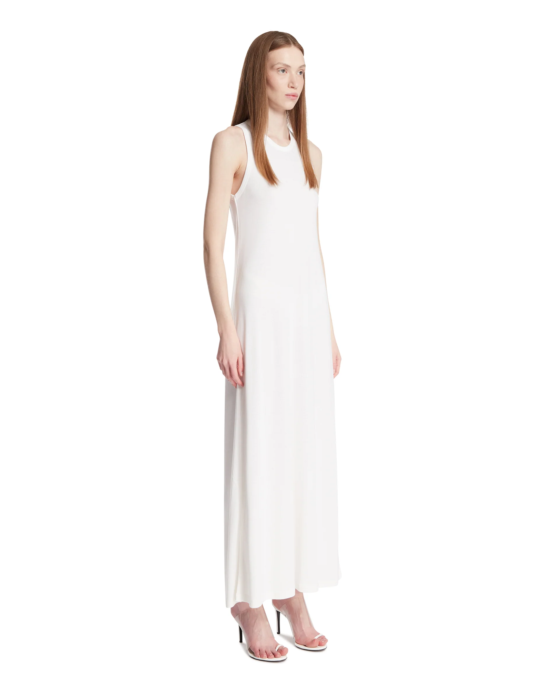 Abito Kate In Cashmere E Cotone Bianco - Image 2