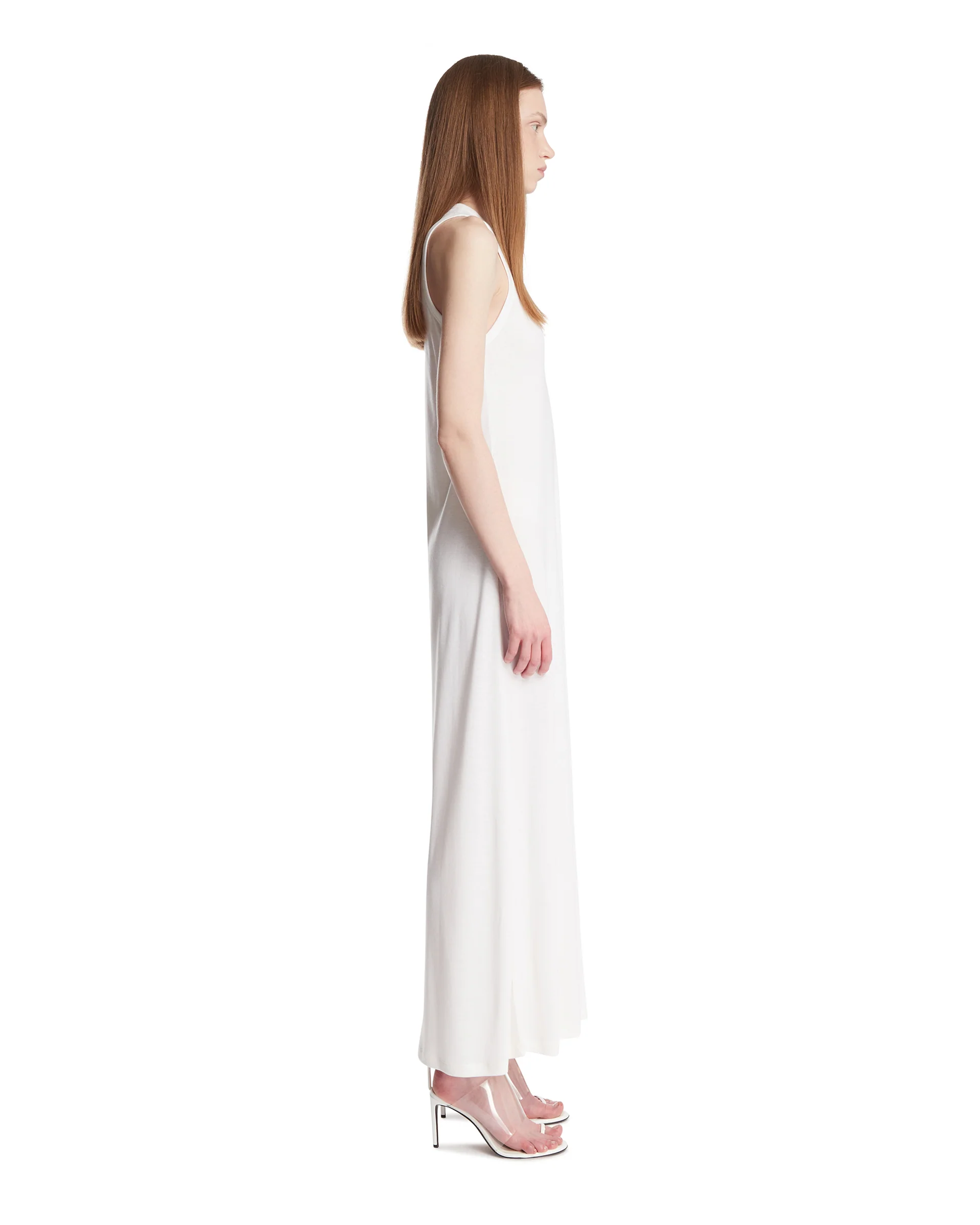 Abito Kate In Cashmere E Cotone Bianco - Image 4
