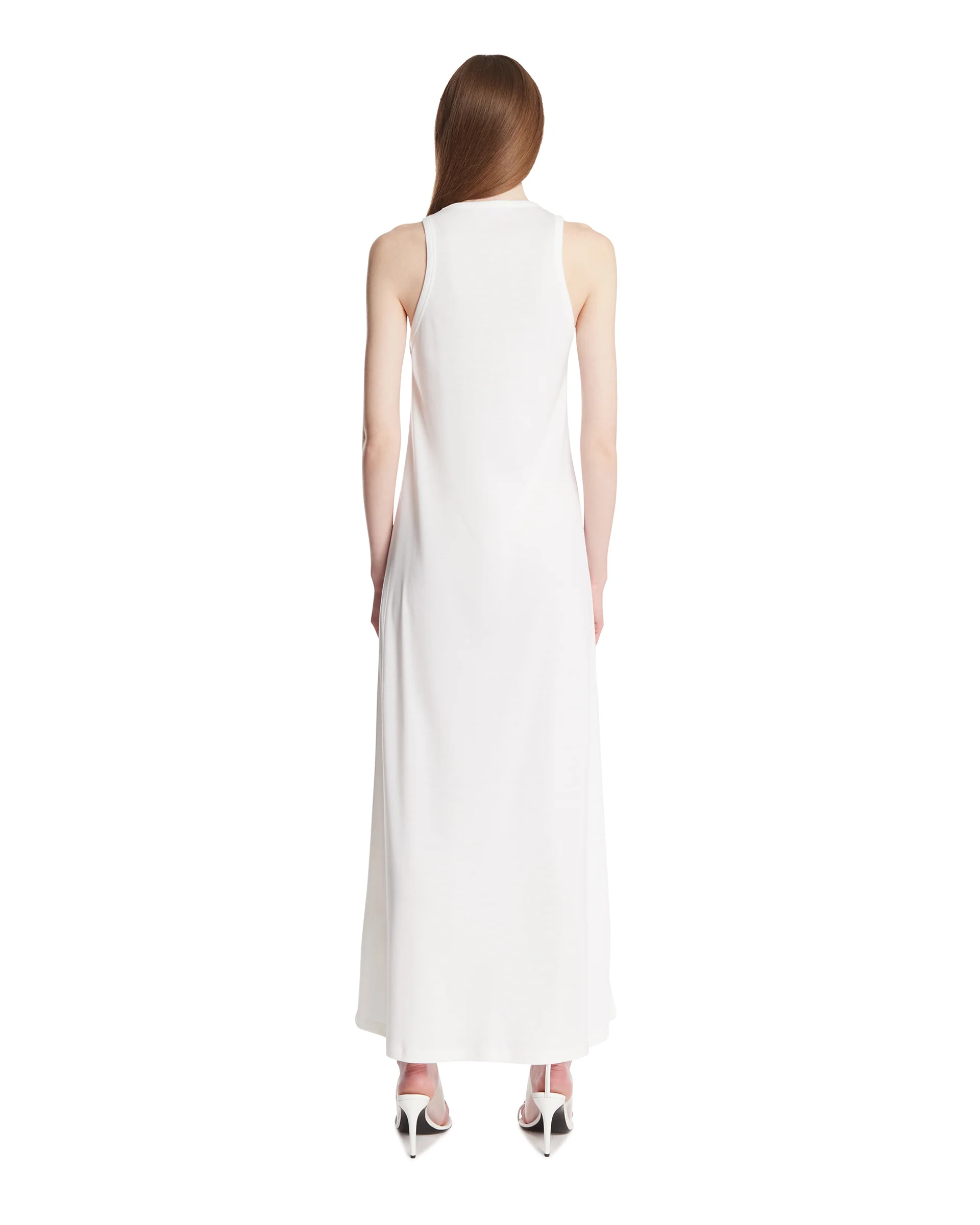 Abito Kate In Cashmere E Cotone Bianco - Image 5
