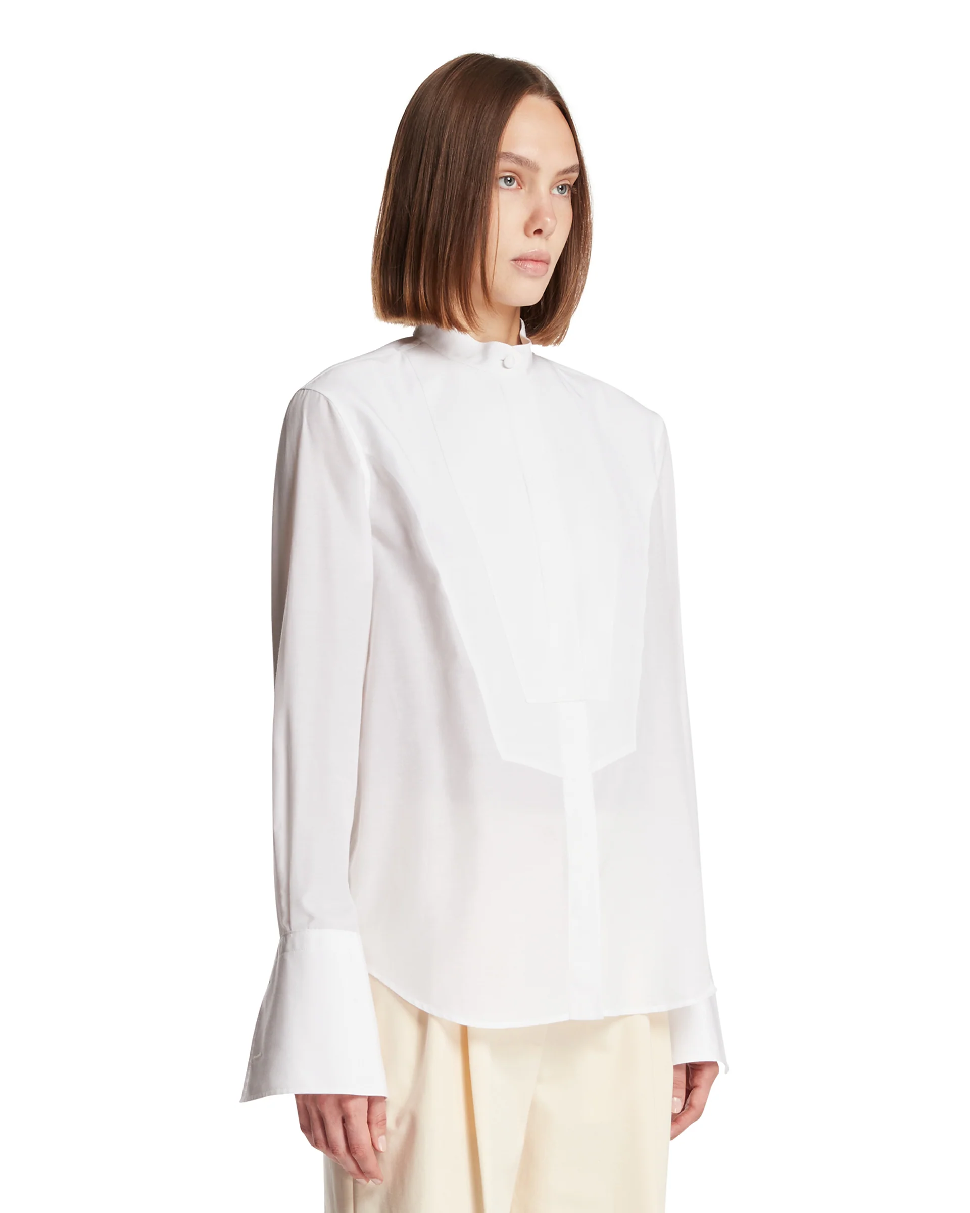 Camicia Luisa Tuxedo Bianca - Image 2