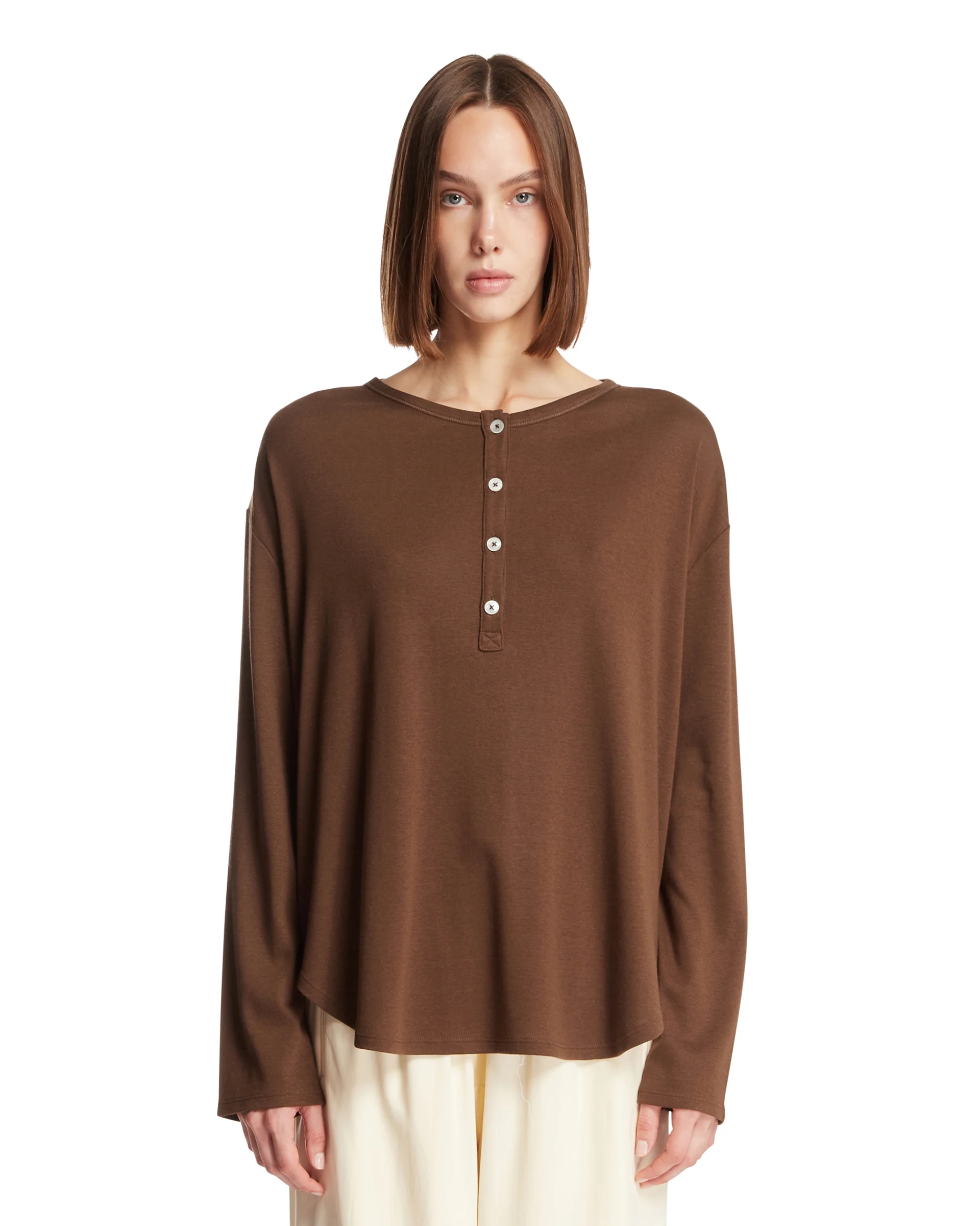Blusa Mariebelle Serafina Marrone