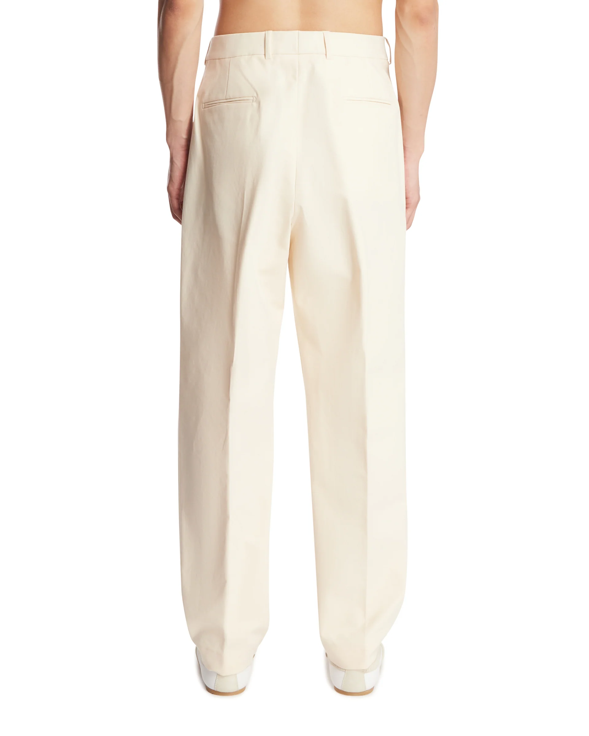 Pantaloni Matt In Cotone Bianchi - Image 5