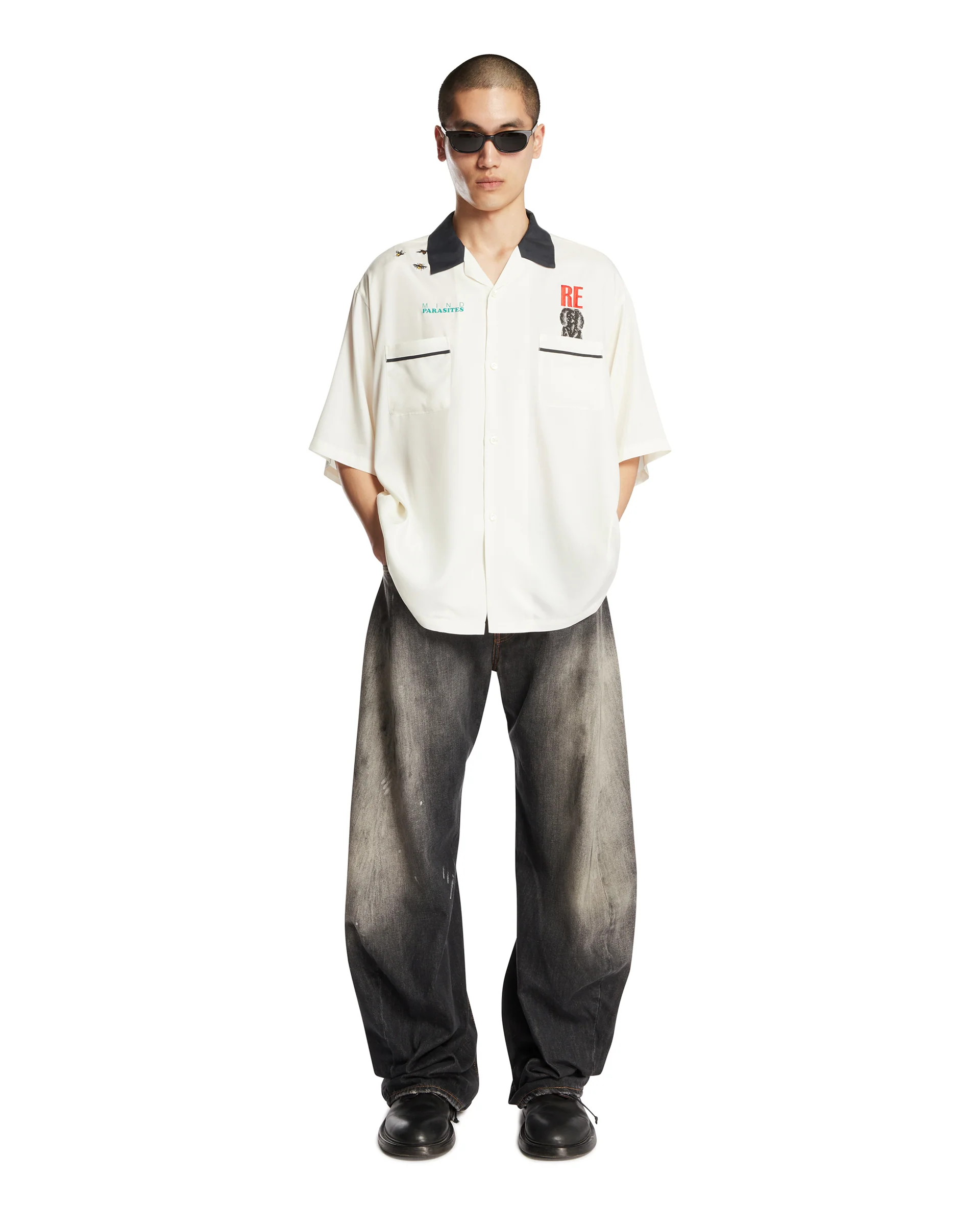 Camicia Bowling Bianca - Image 3