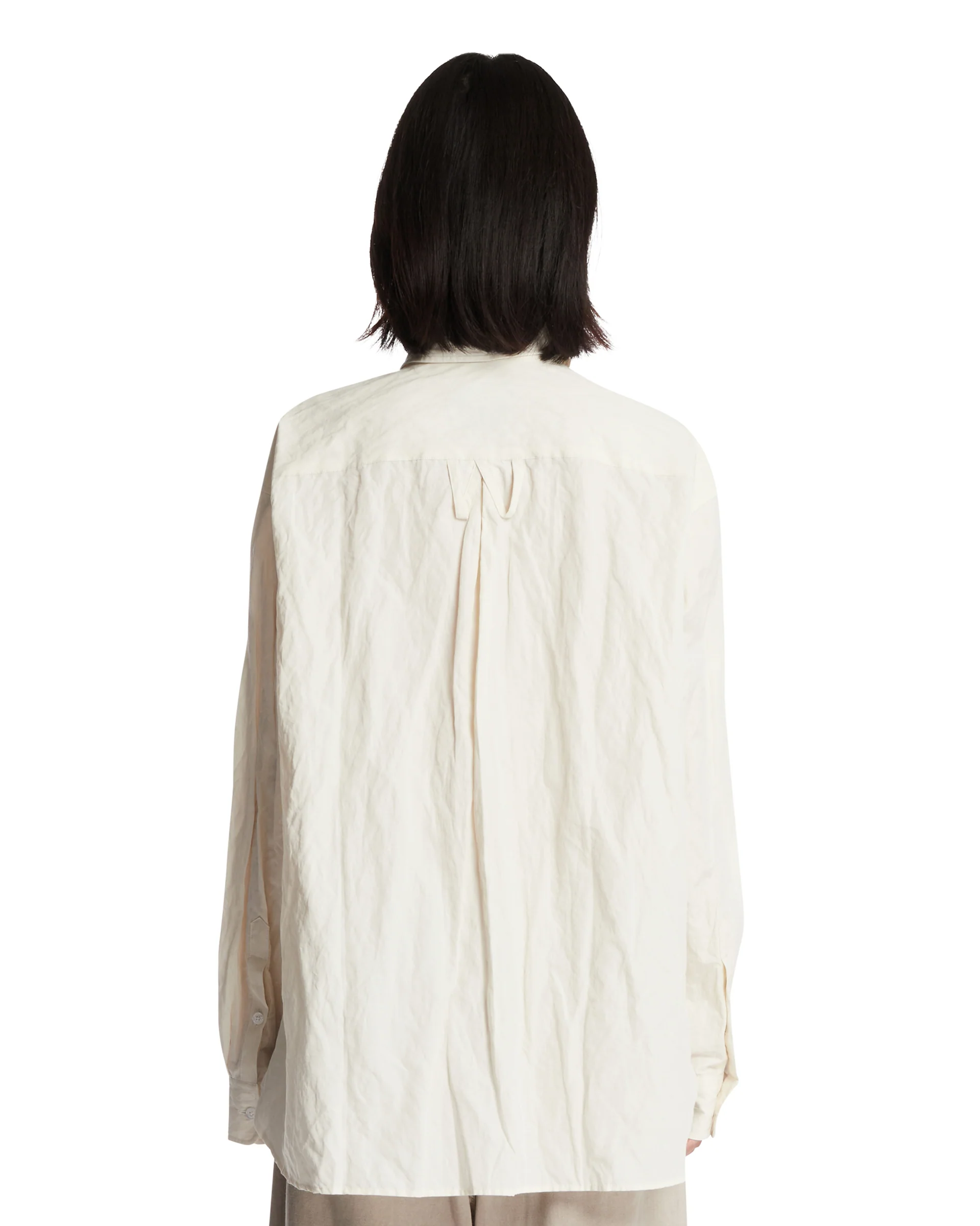 Camicia Veterano Stropicciata Beige - Image 5