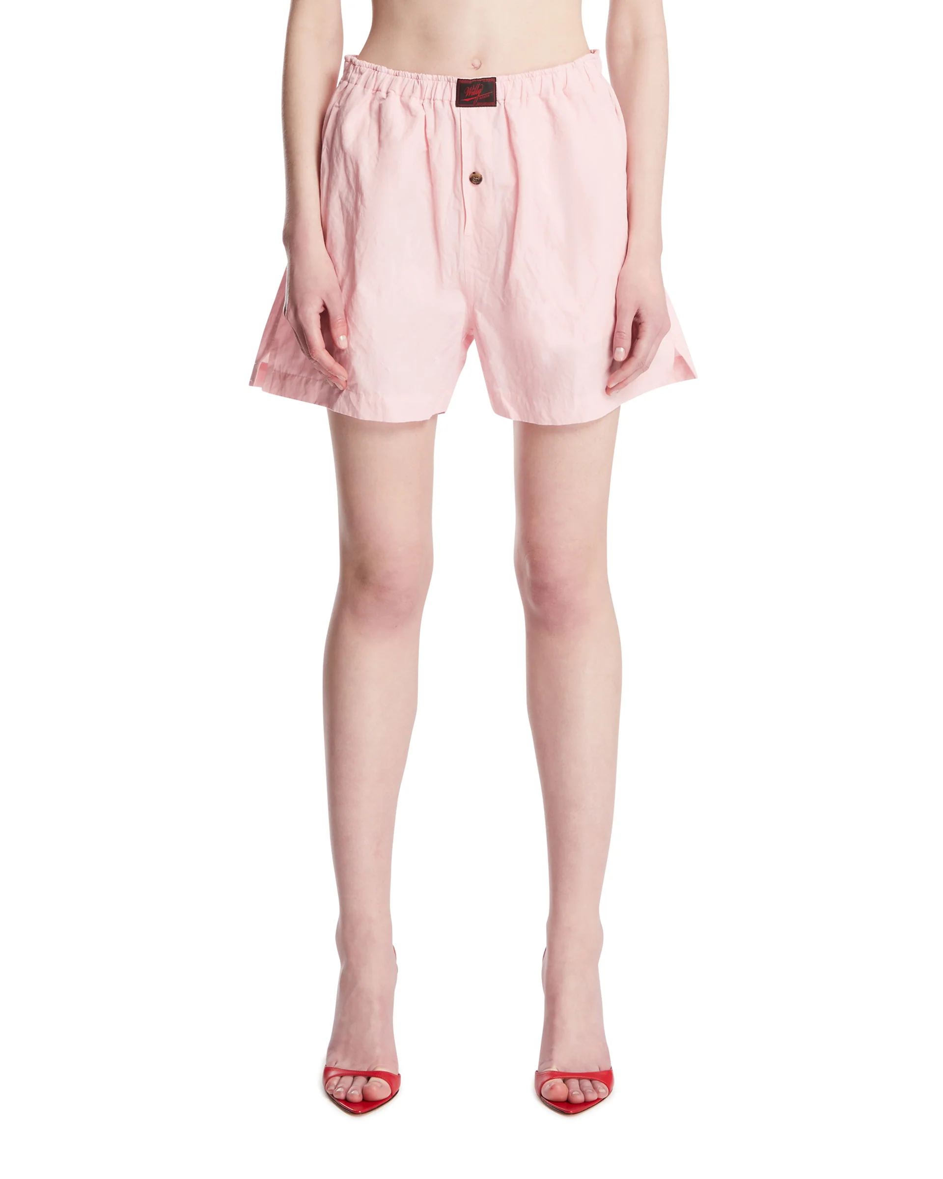 Shorts In Cotone Rosa
