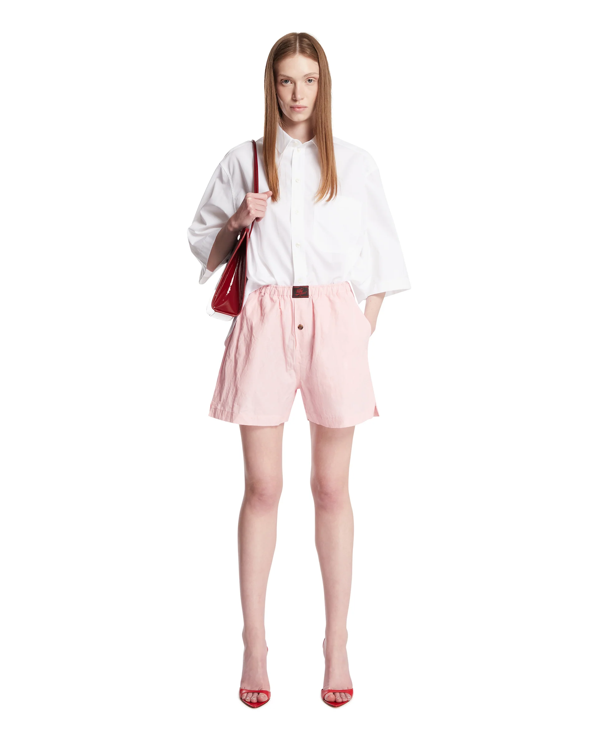 Shorts In Cotone Rosa - Image 3