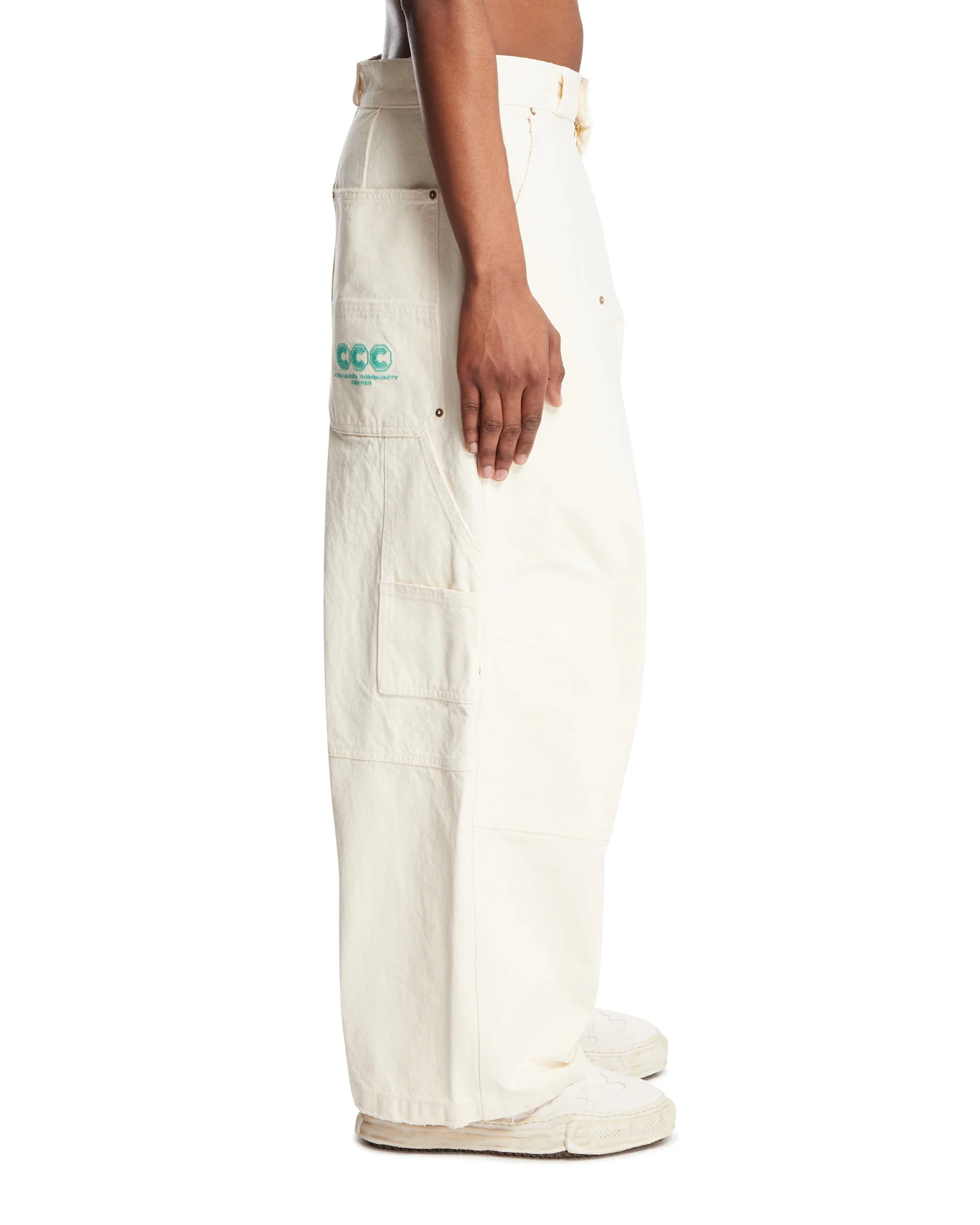 Pantaloni Stockton Double Knee Bianchi - Image 4